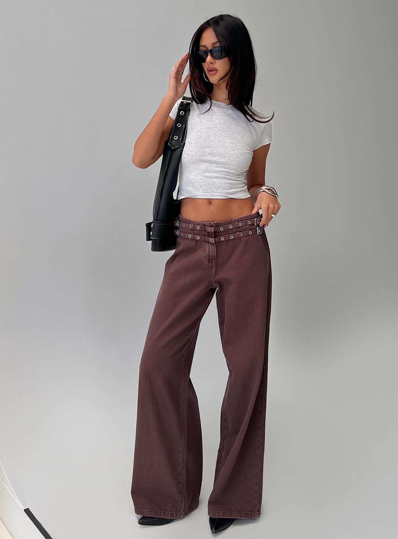 Baccarat Belted Pant Chocolate