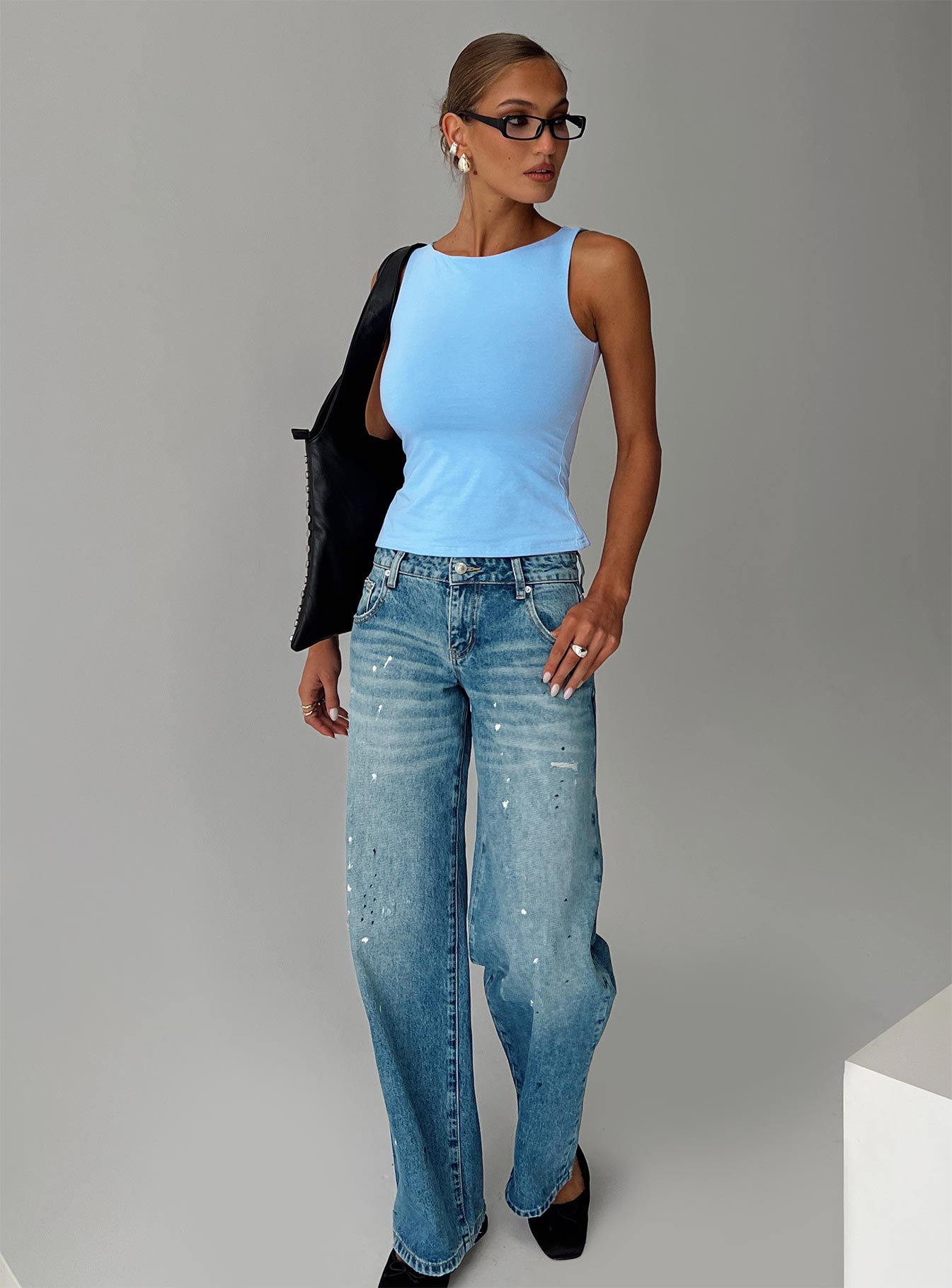 Picasso Straight Leg Jean Mid Blue