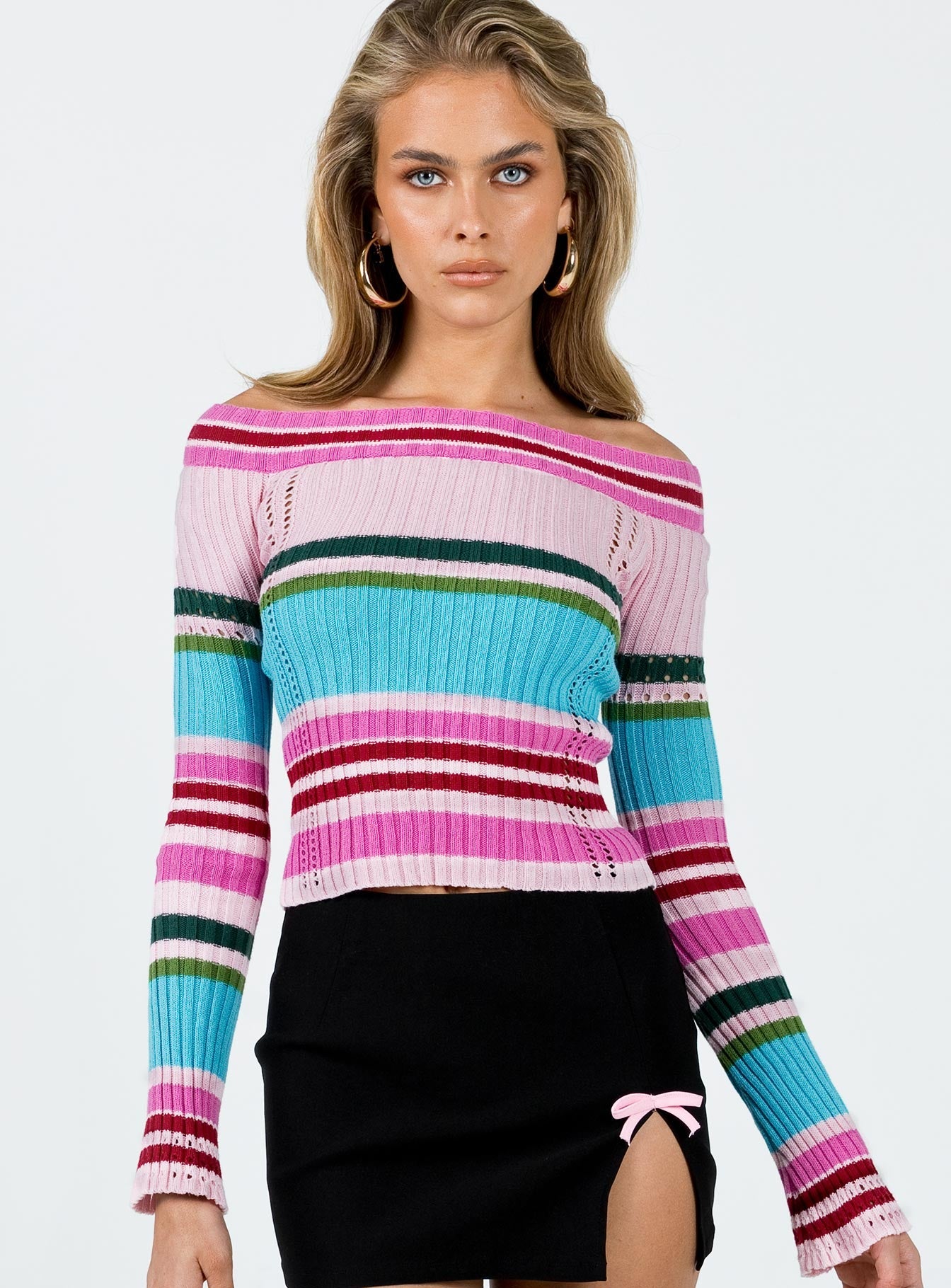 Dinetti Off Shoulder Top Multi