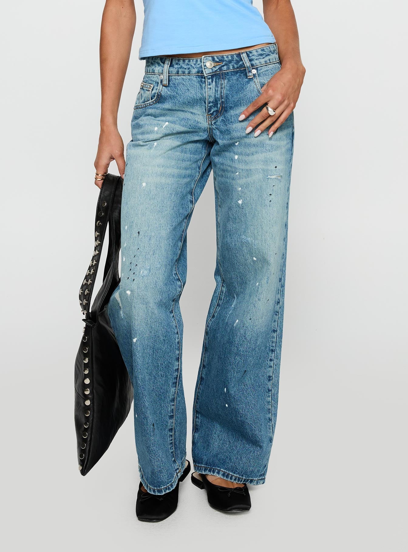 Picasso Straight Leg Jean Mid Blue