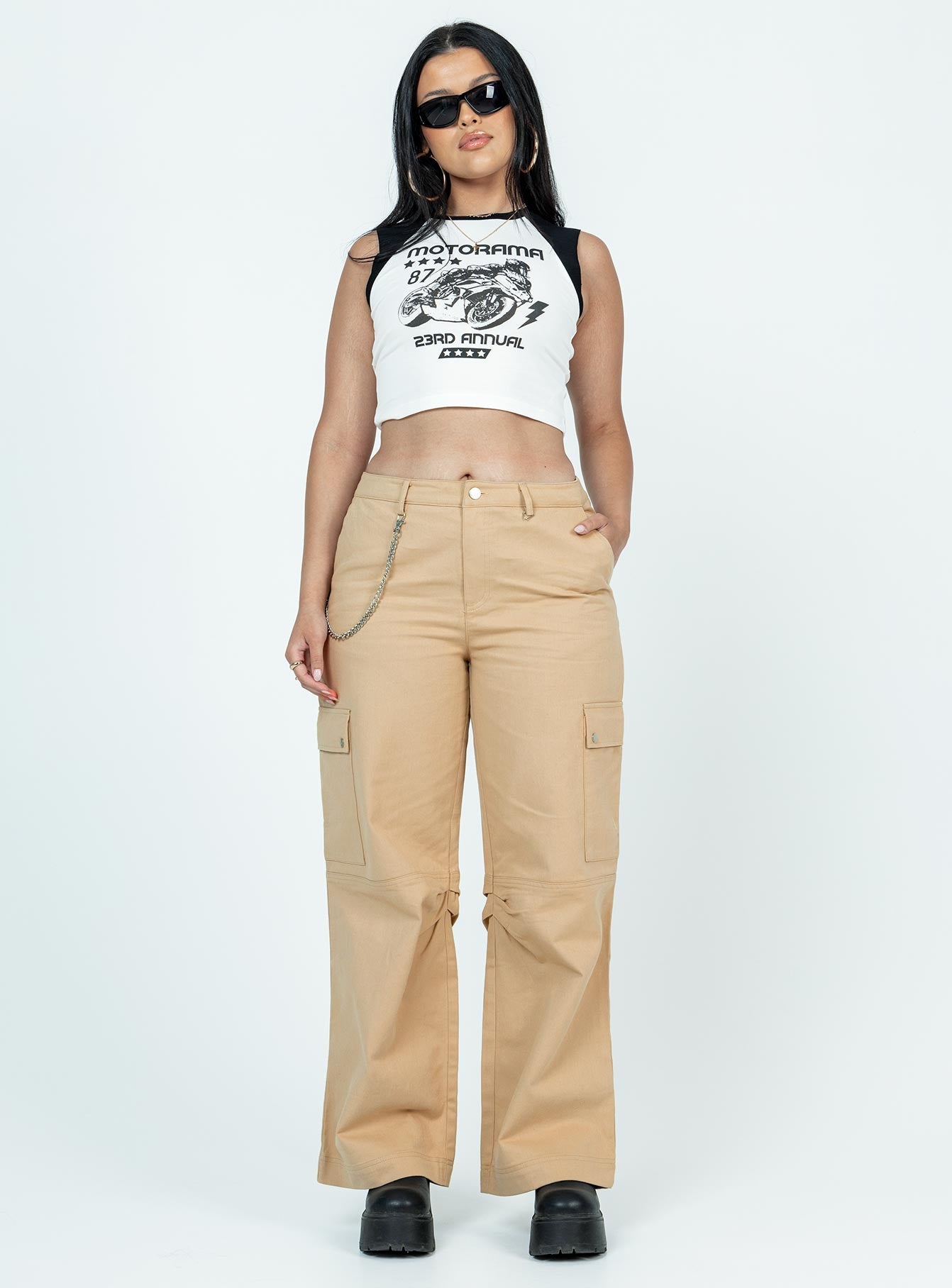 Motorama Tank White / Black