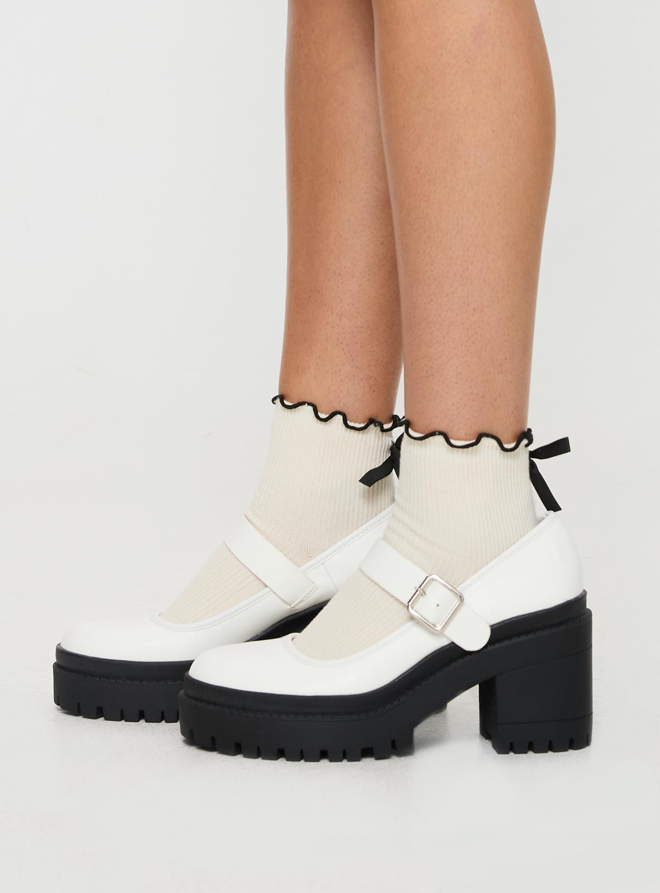 Sabrina Heels White