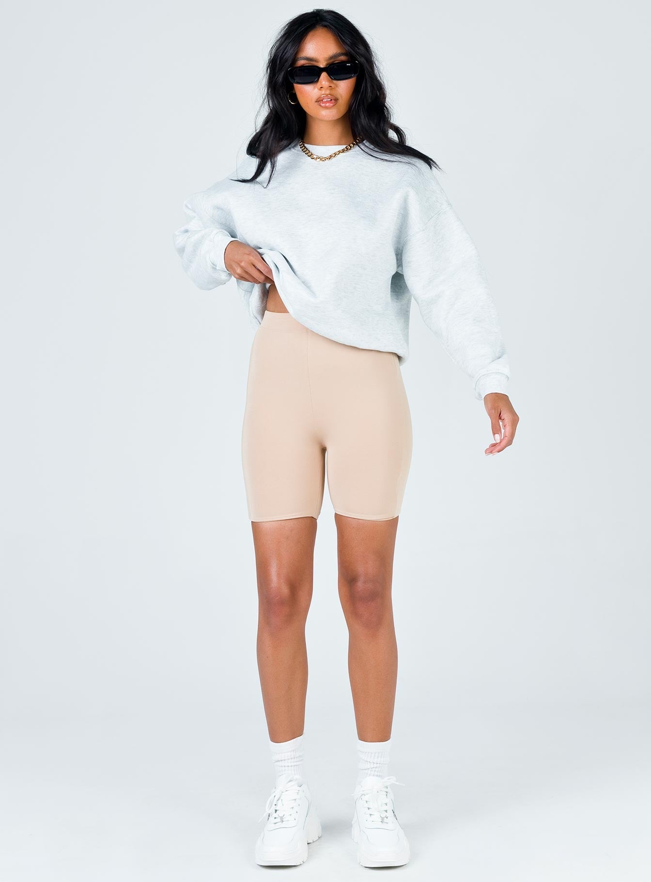 Biker Short Beige