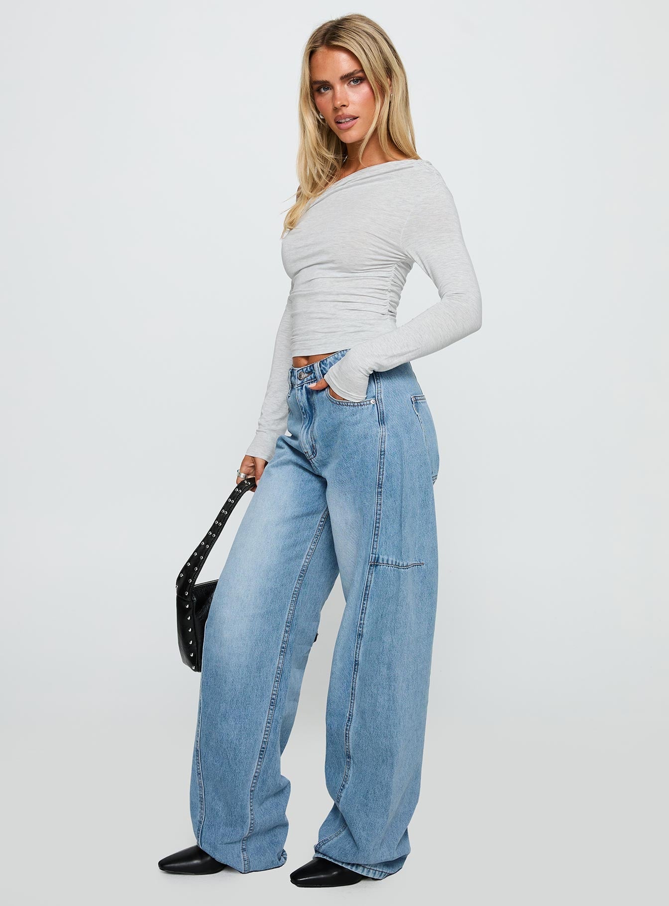 Esperance Barrel Leg Jeans Vintage Blue