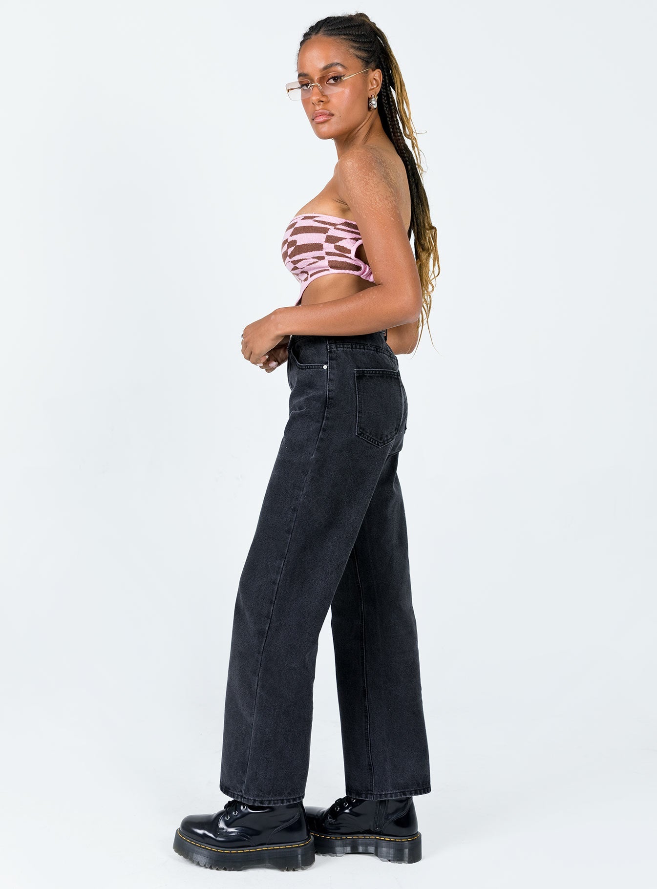 Henley Denim Jeans Black