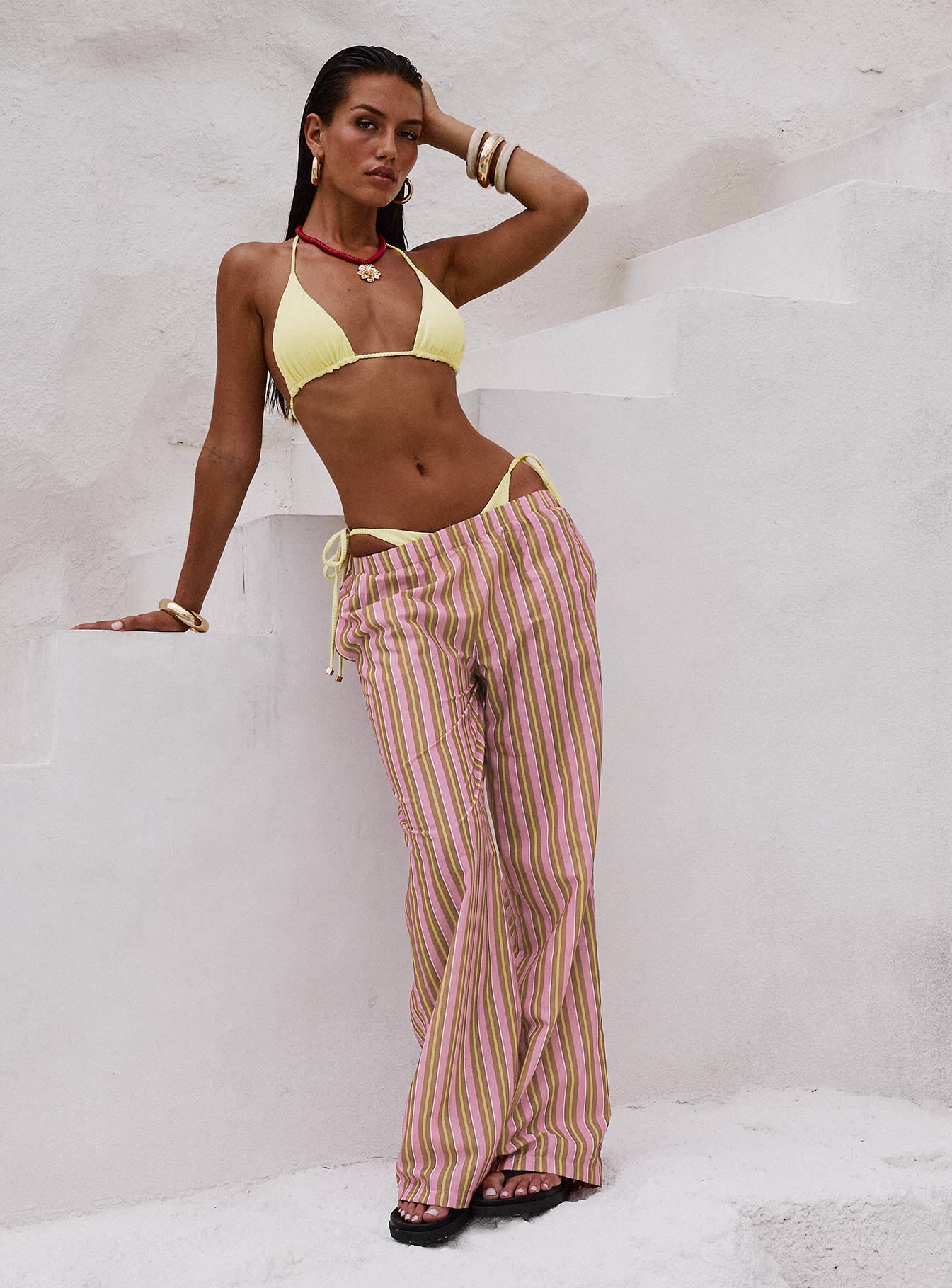 Taja Pants Pink Stripe