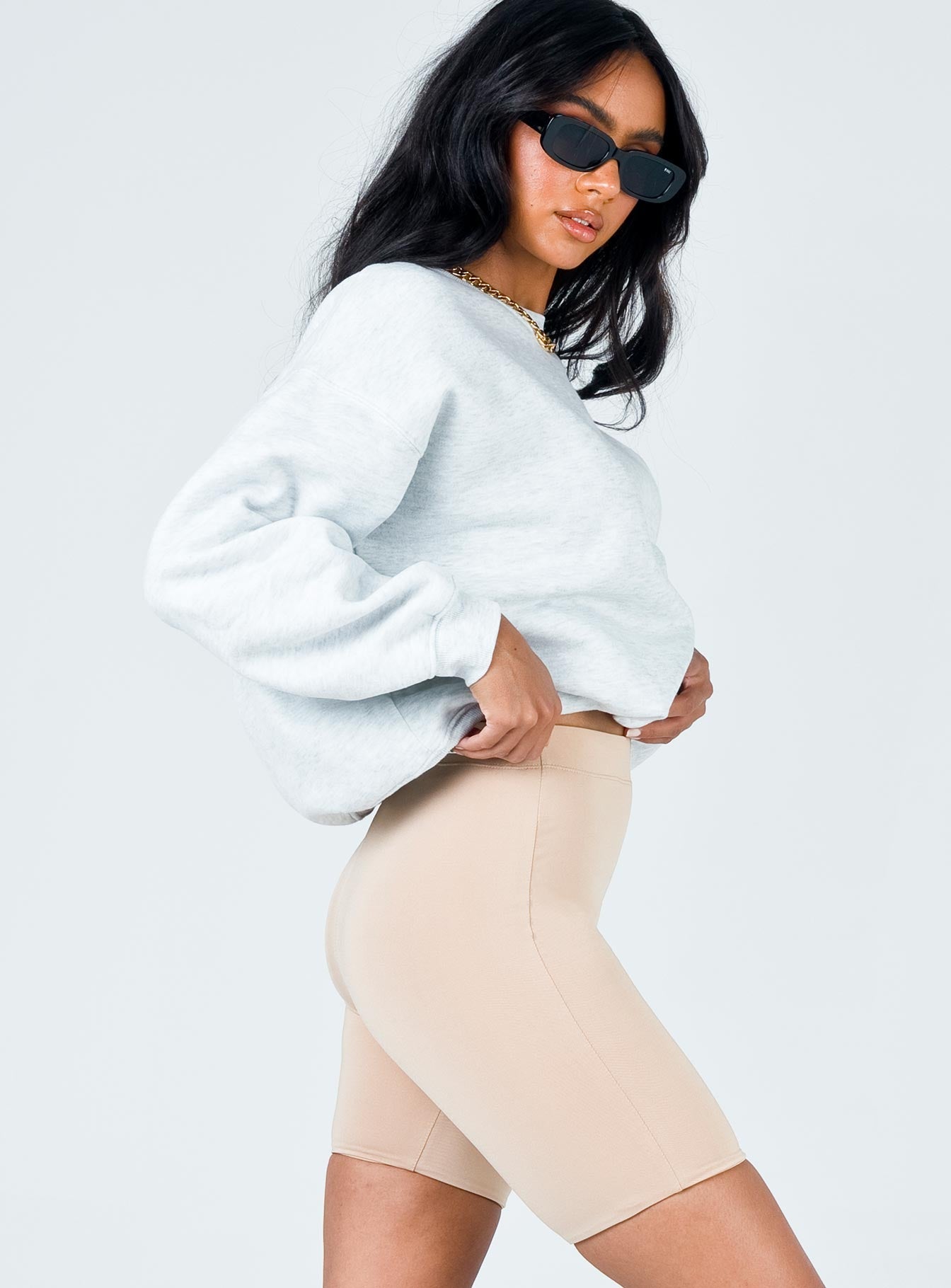 Biker Short Beige