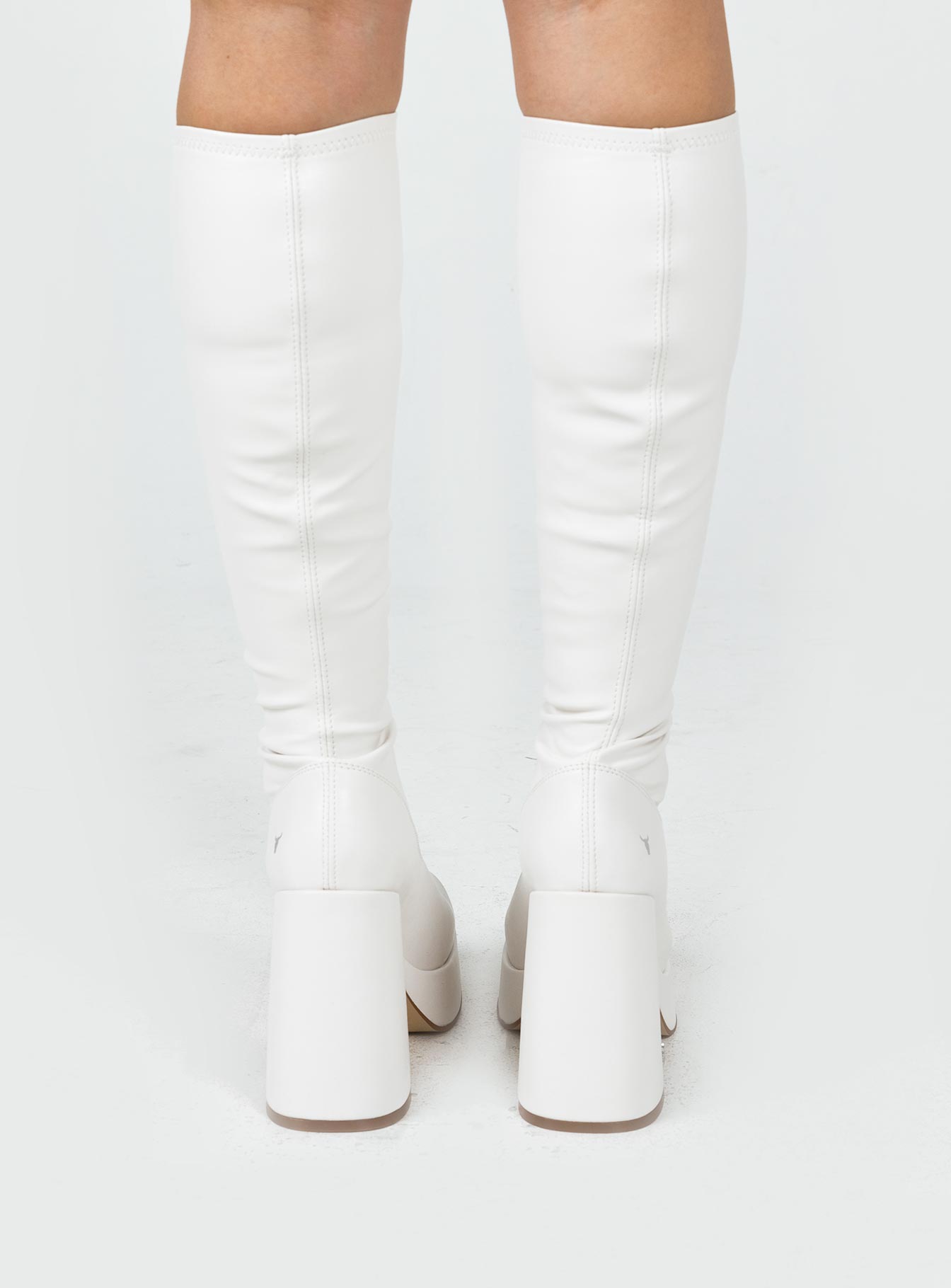 Windsor Smith Highkey Platform Knee High Boots Snow