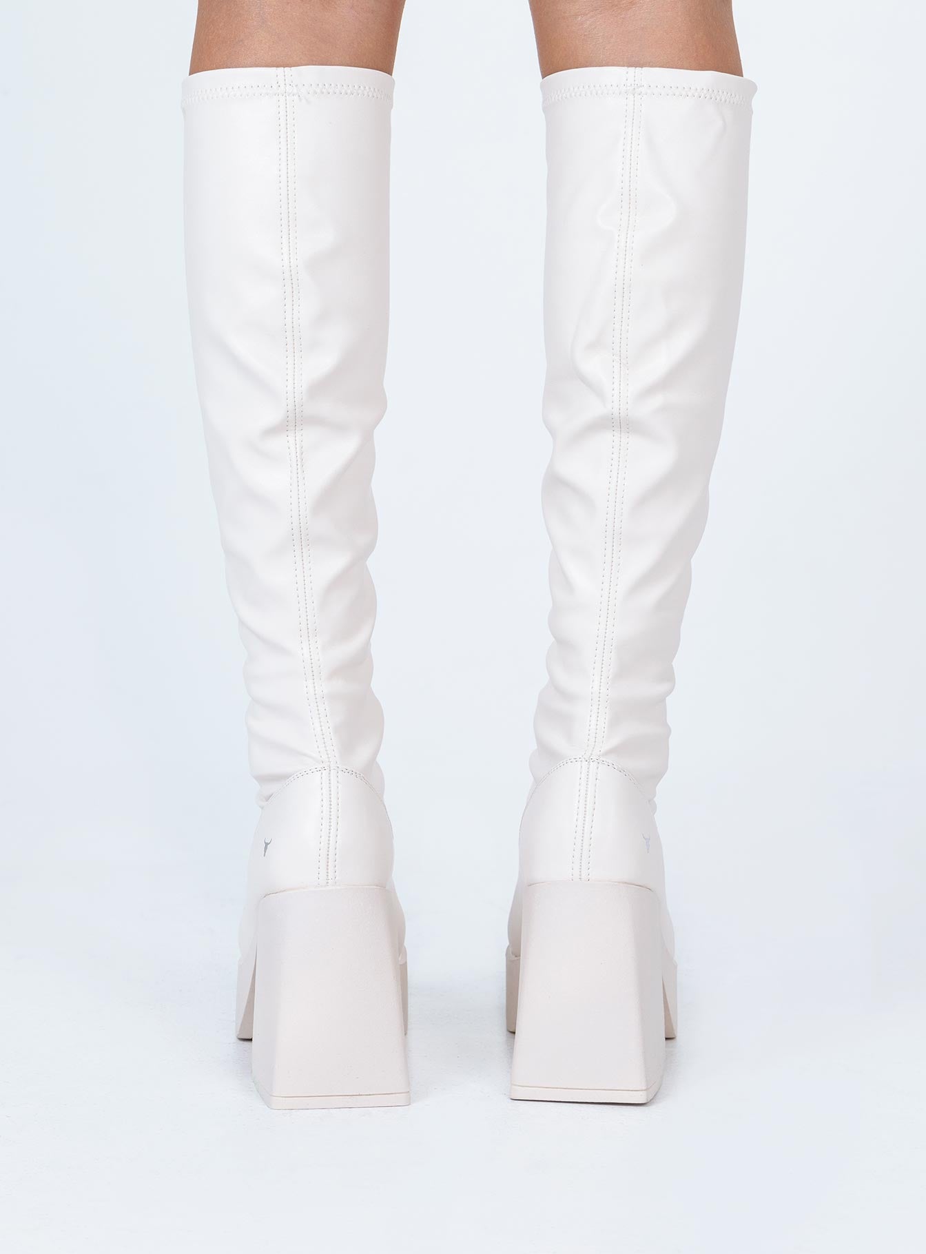 Windsor Smith BadGirls Buttermilk Stretch Sock Boots