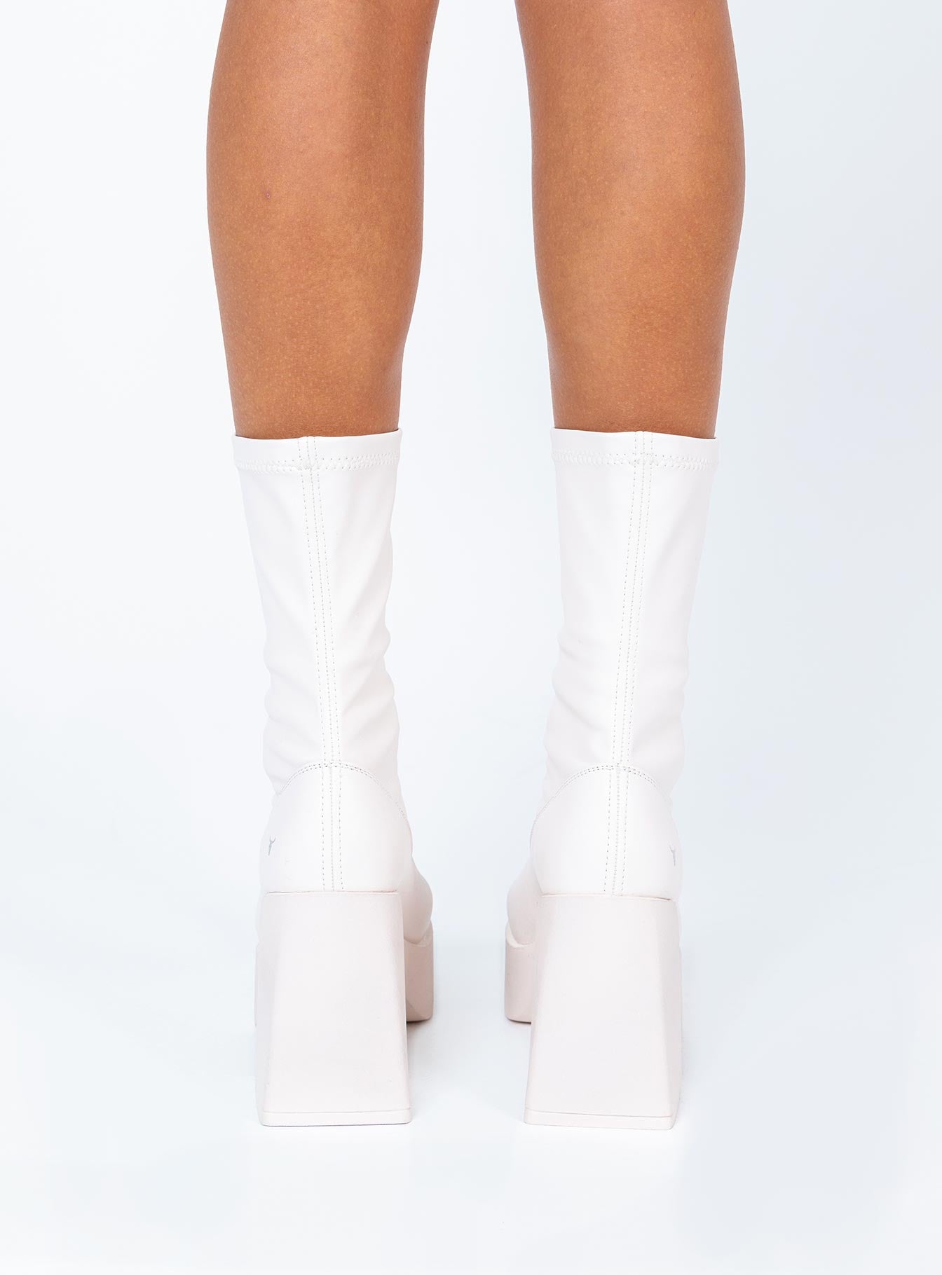 Windsor Smith Baddest Buttermilk Stretch Sock Boots