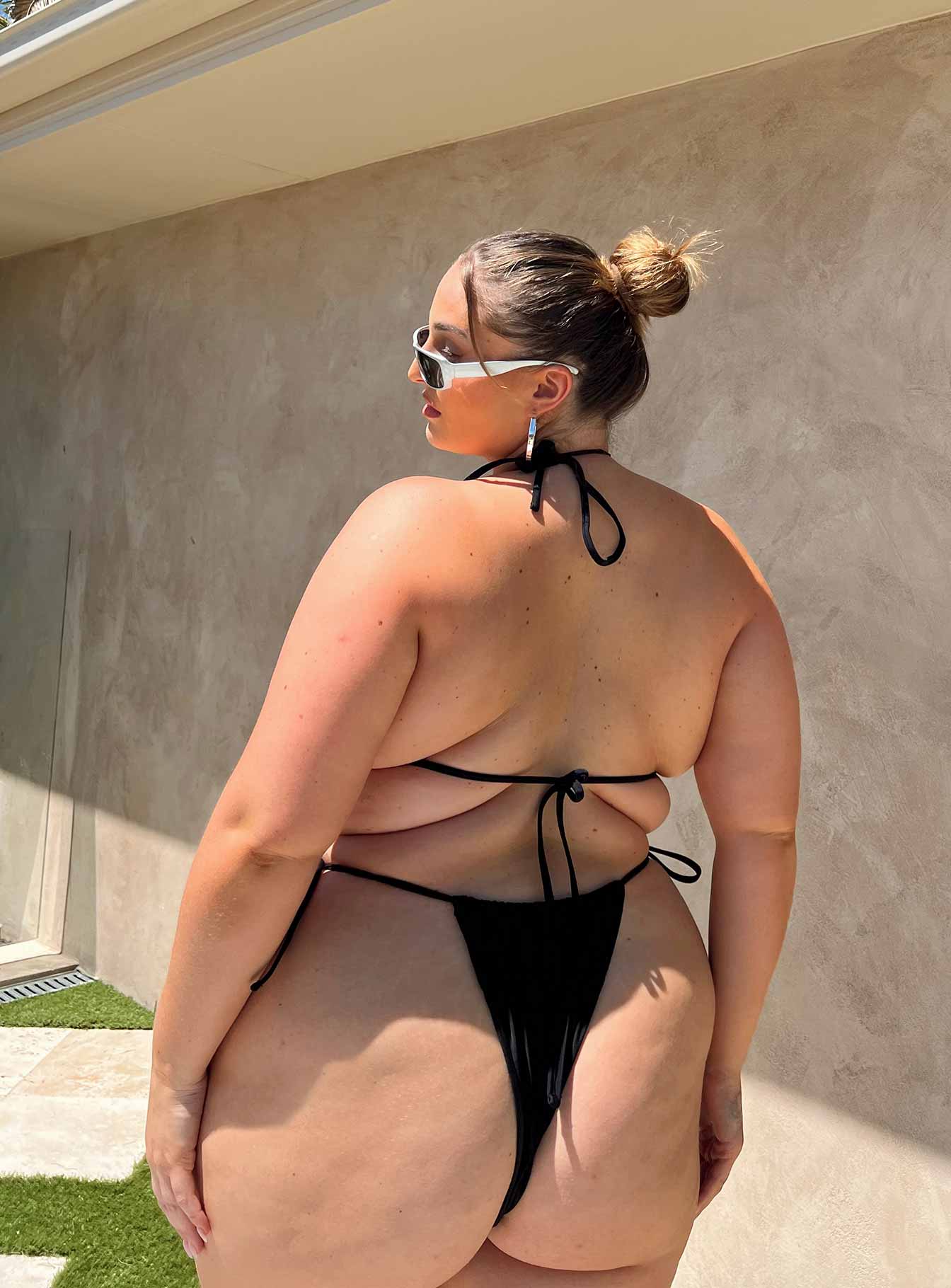 Jenner Bikini Bottoms Black Curve
