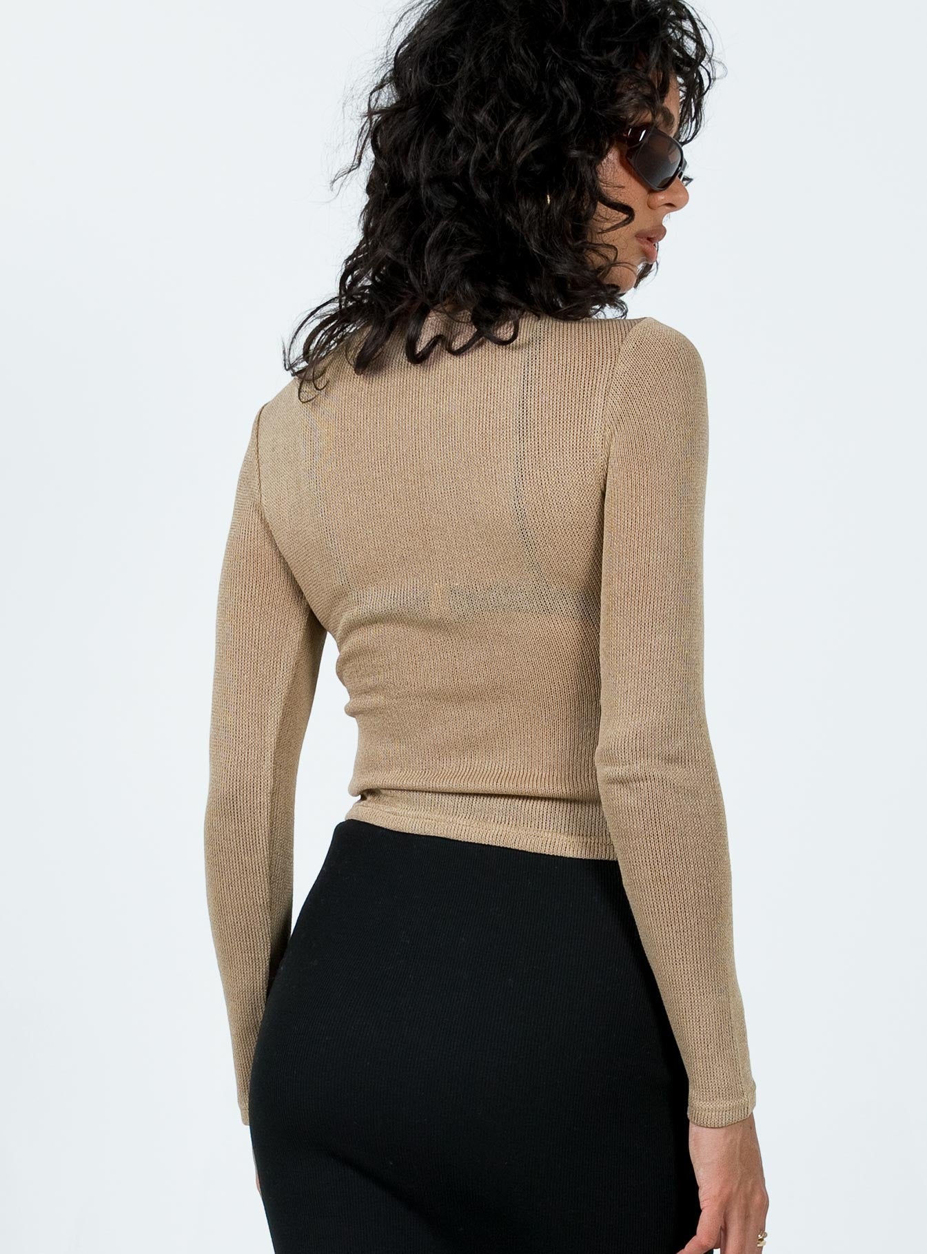 Dawso Long Sleeve Top Brown