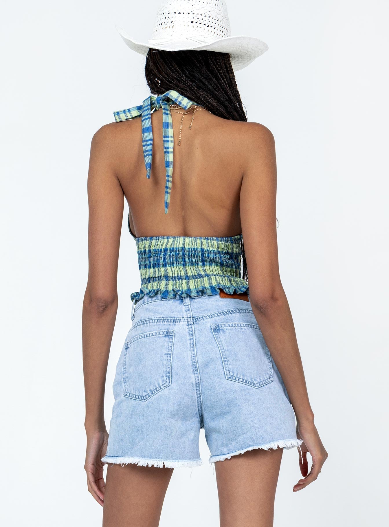 Geneva Light Wash Denim Shorts