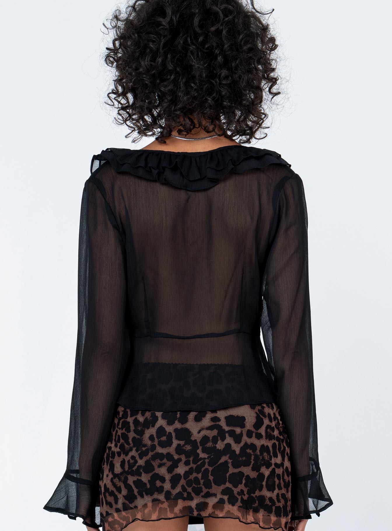 Colby Long Sleeve Top Black