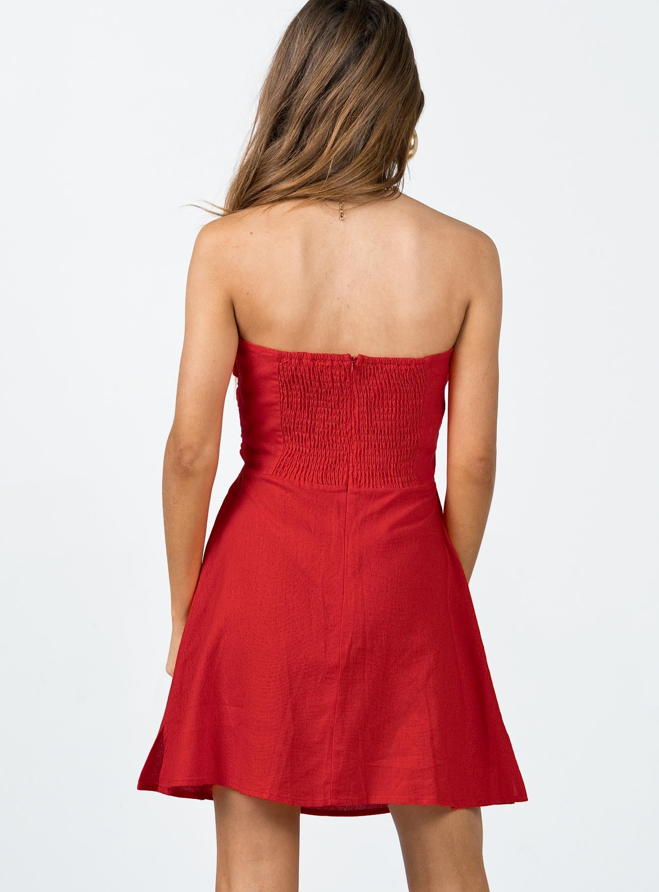 Falling For You Mini Dress Red