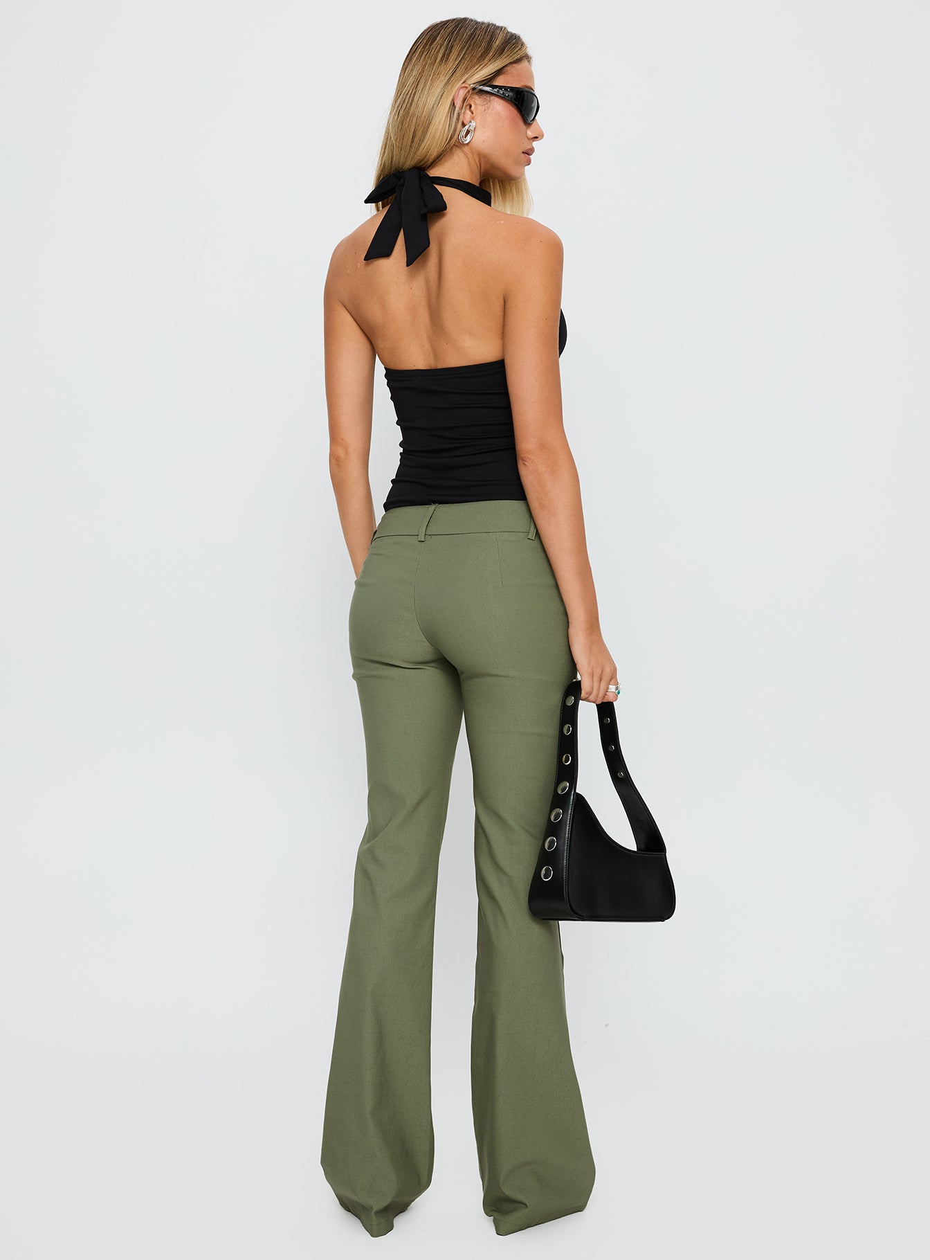 Kinkirk Flared Pants Olive Green