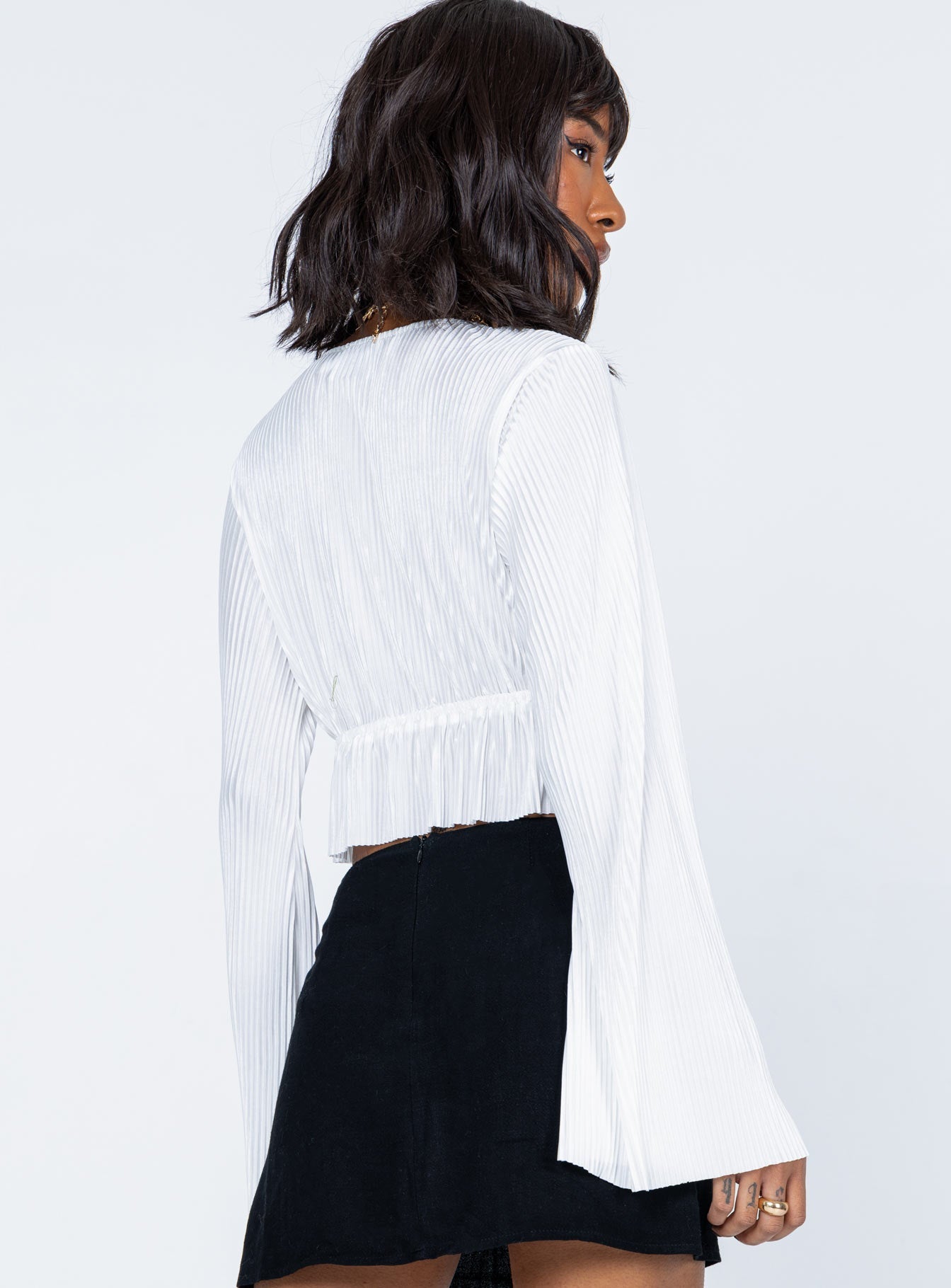 Khari Long Sleeve Top White