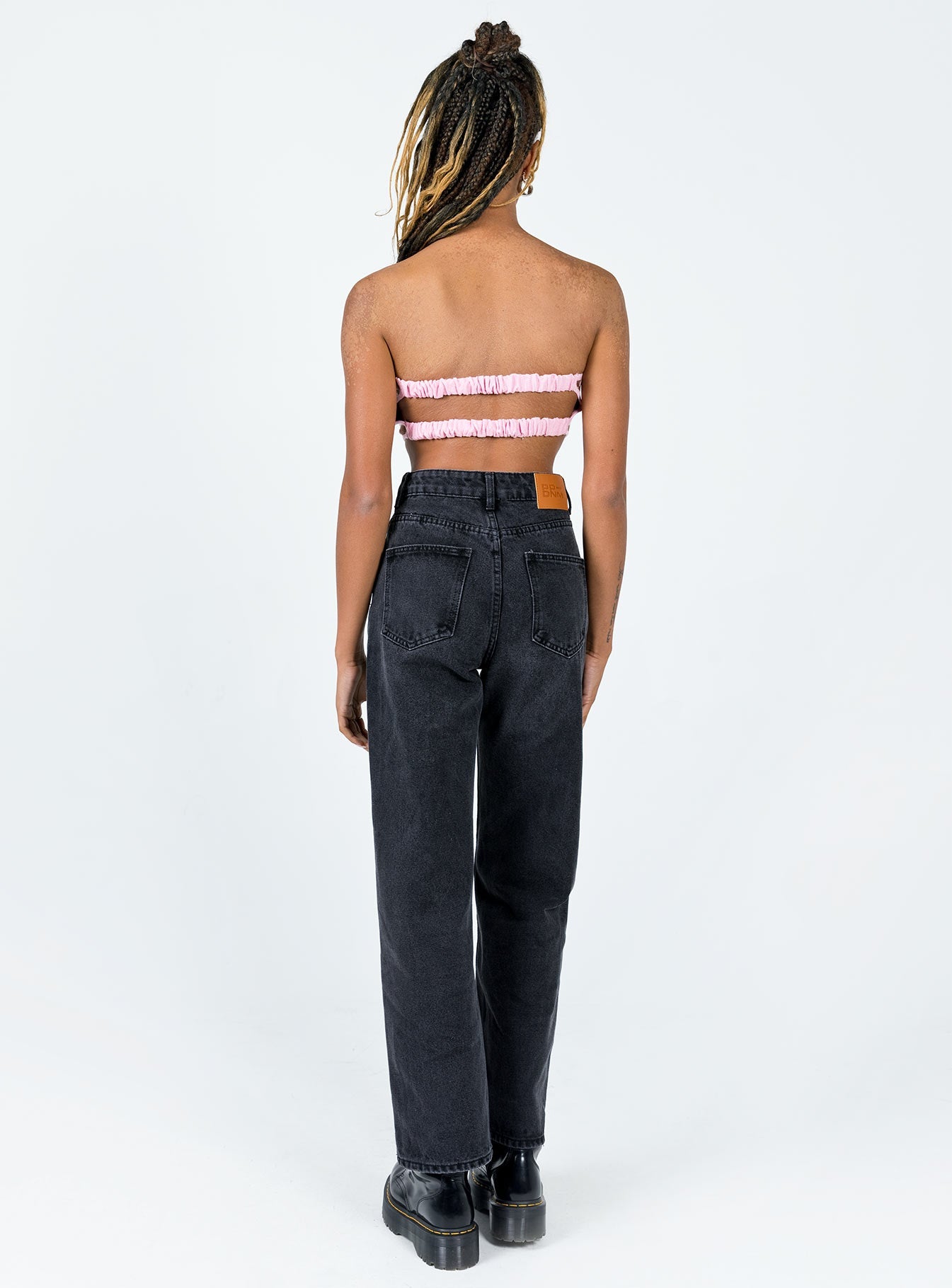 Henley Denim Jeans Black