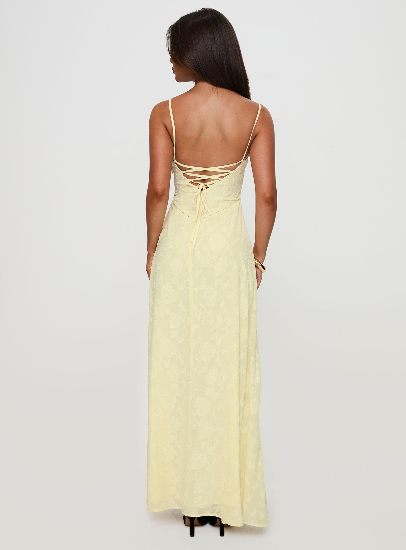 South Of France Maxi Dress Yellow Petite