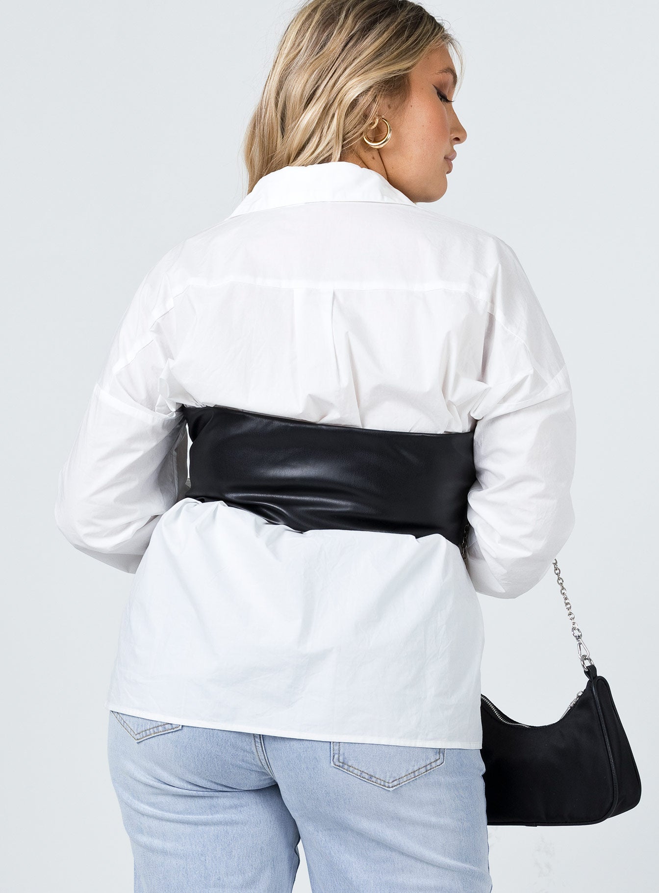 Camilla PU Bustier Black