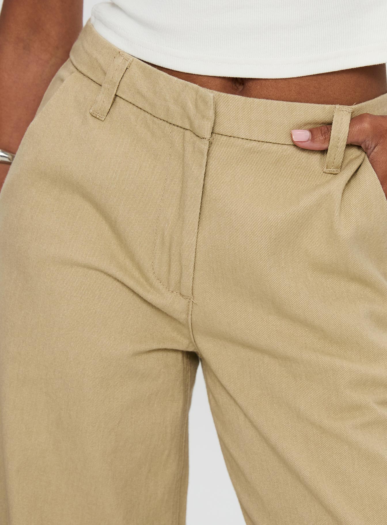 Latitude Wide Leg Pant Beige