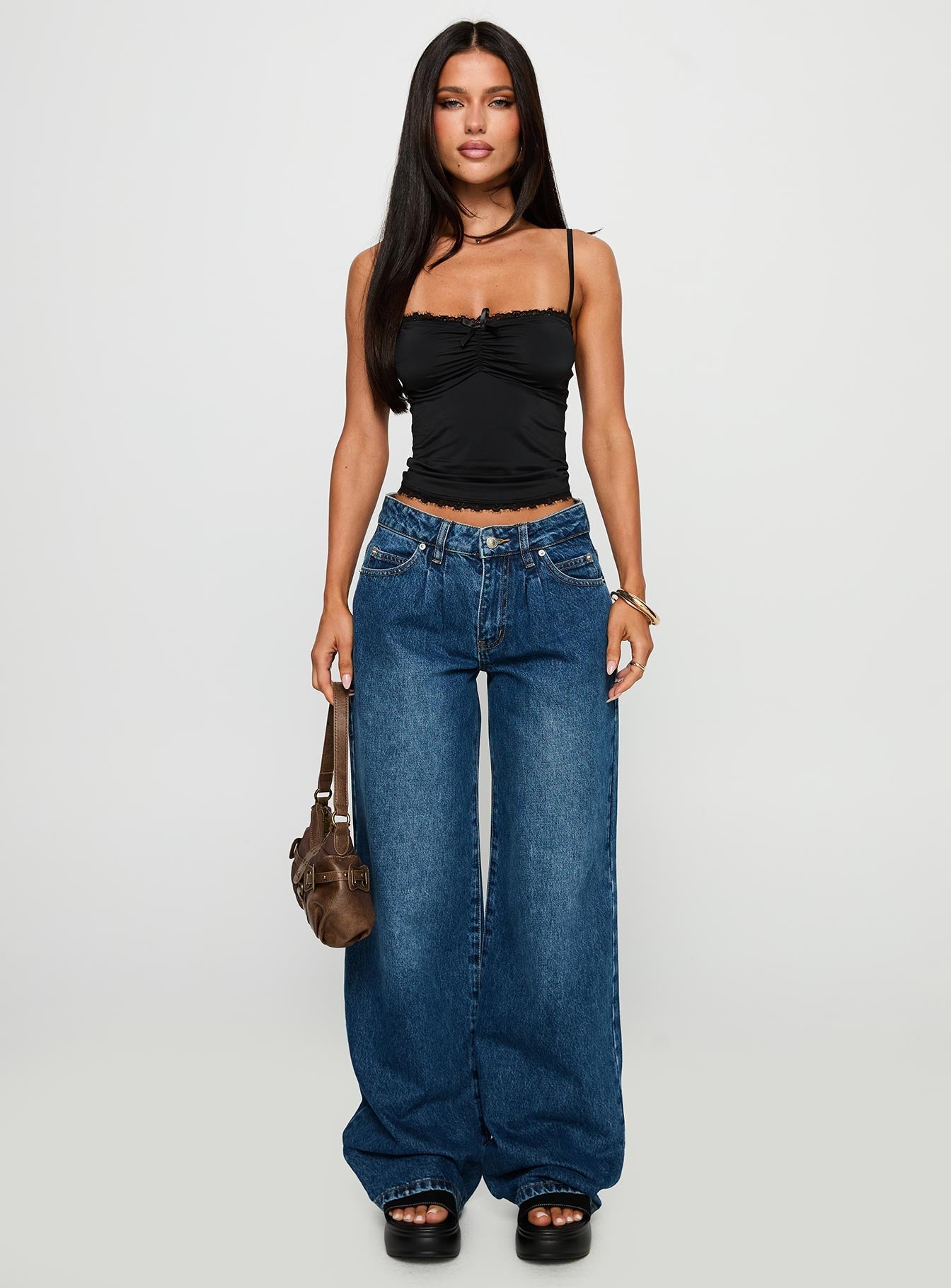 Duster Oversized Jeans Dark Wash