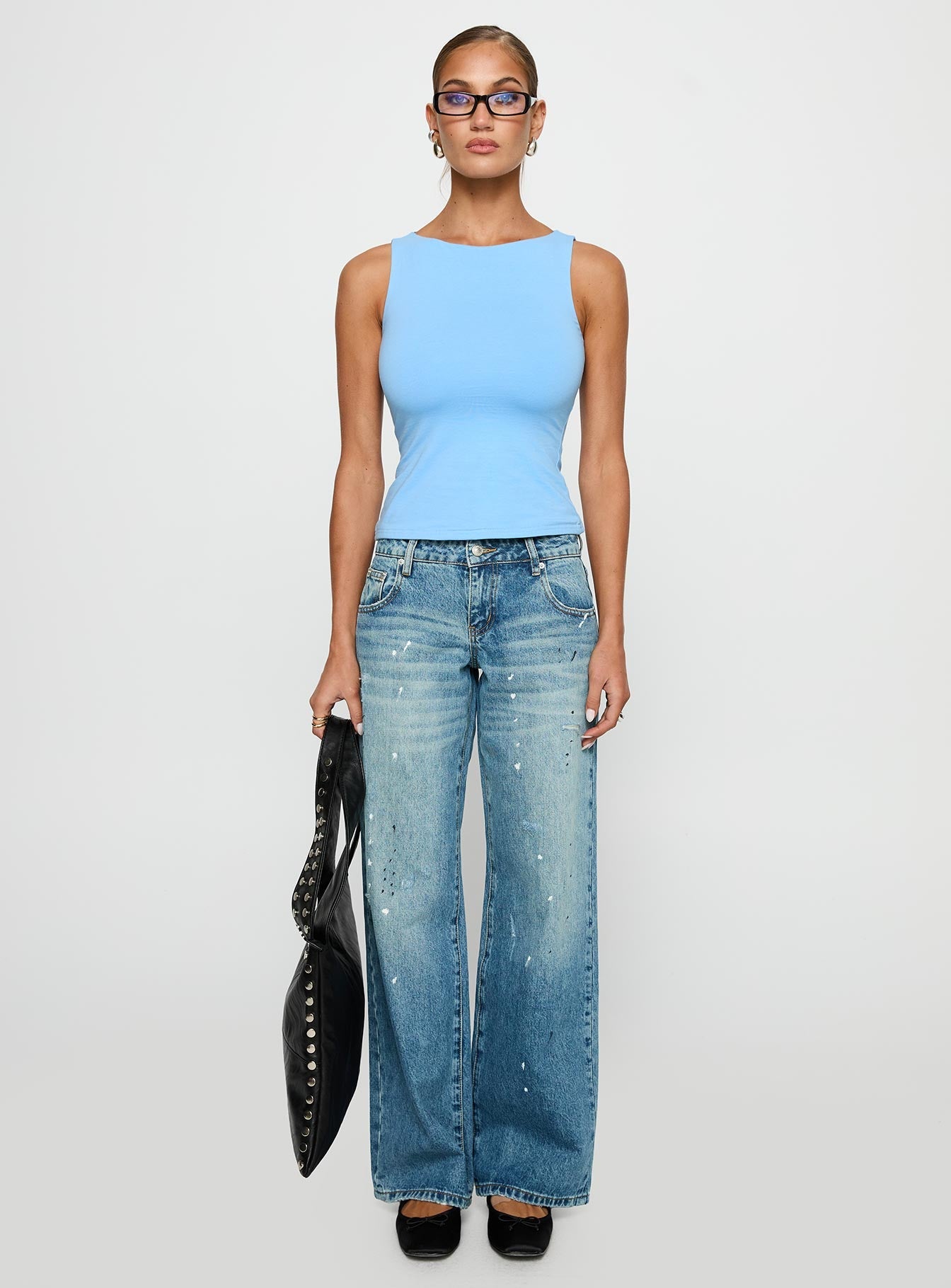 Picasso Straight Leg Jean Mid Blue