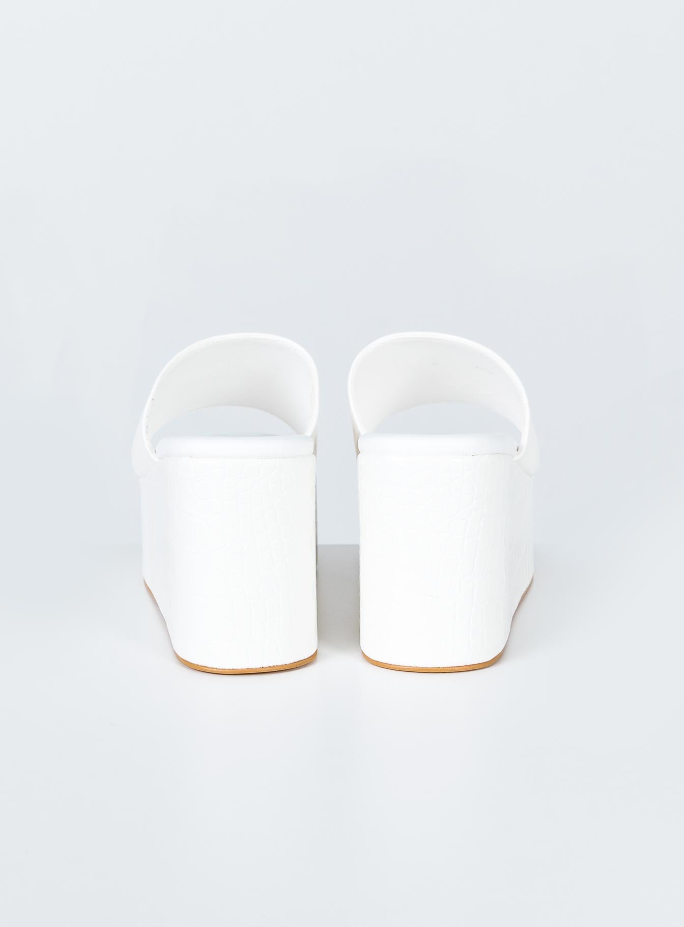 Austin Heels White Croc