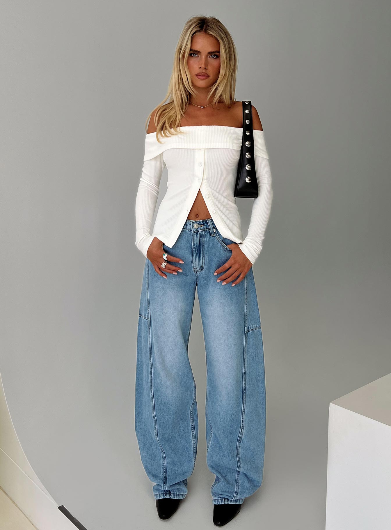 Esperance Barrel Leg Jeans Vintage Blue
