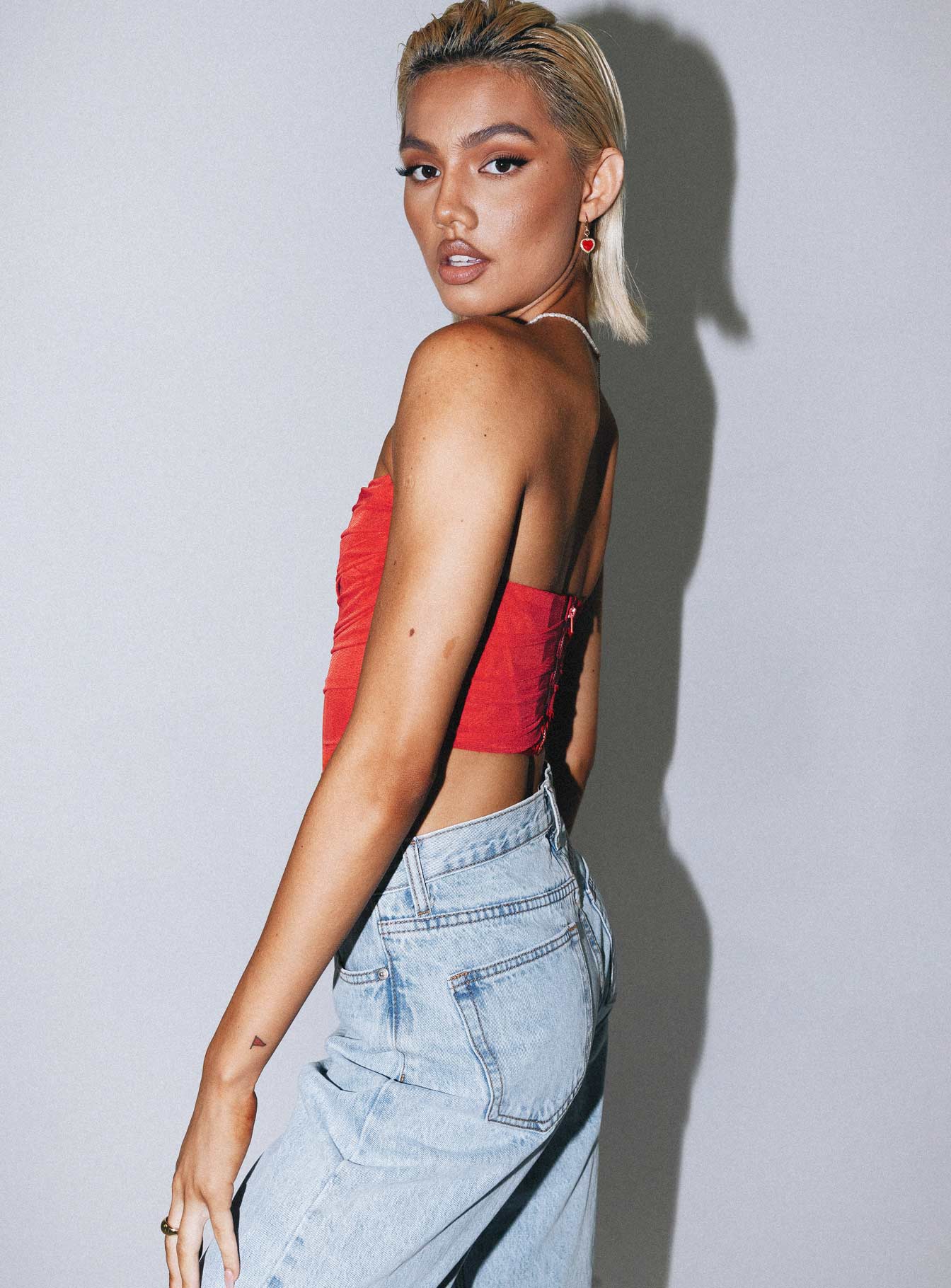 Avery Bustier Red