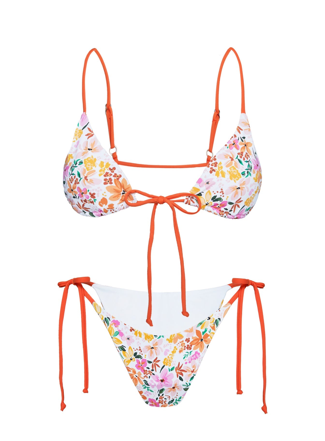 Nevaeh Triangle Bikini Top Multi Floral