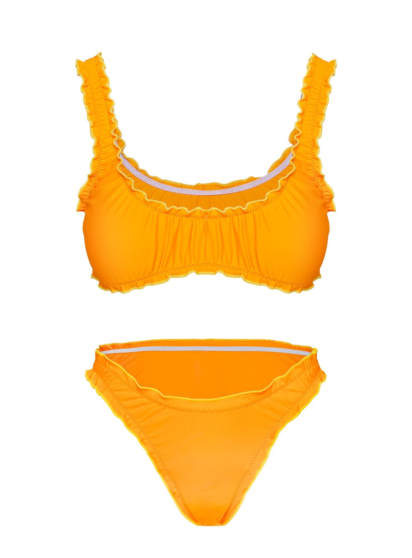 Tropical Fruits Bikini Bottoms Orange