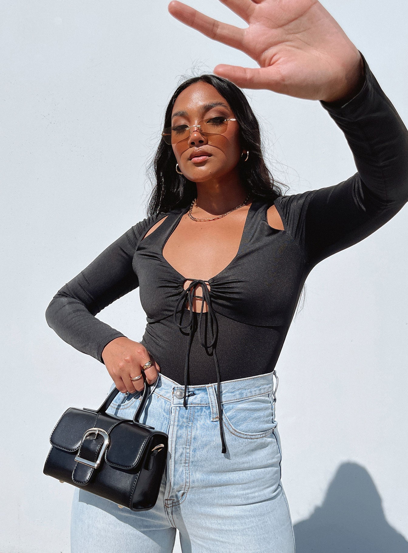 Valentina Bodysuit Black