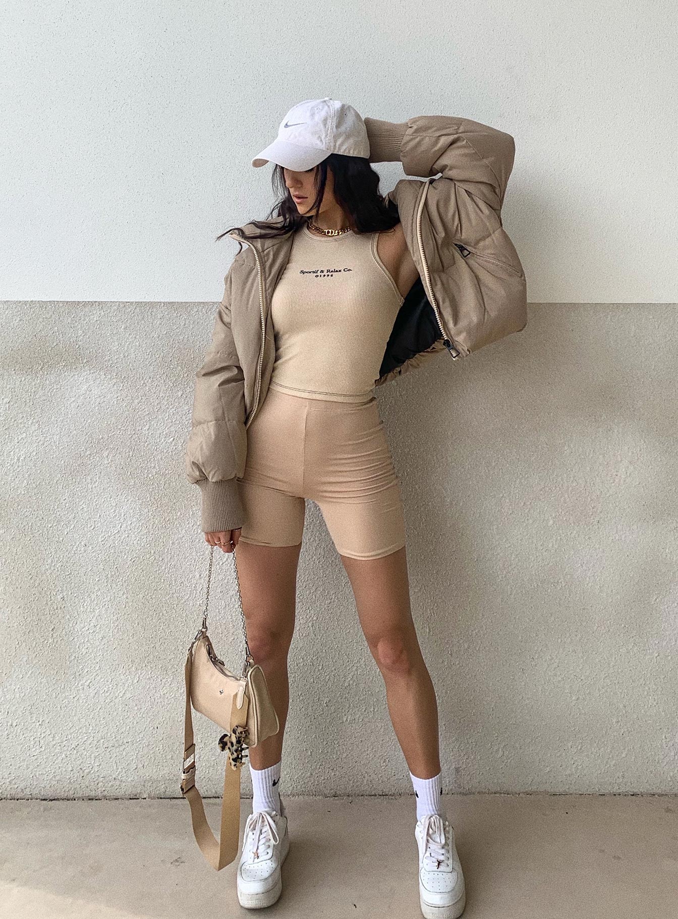 Biker Short Beige