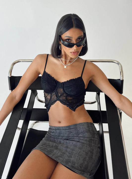 Romney Top Black