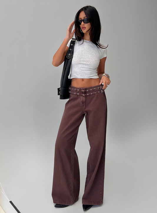 Baccarat Belted Pant Chocolate