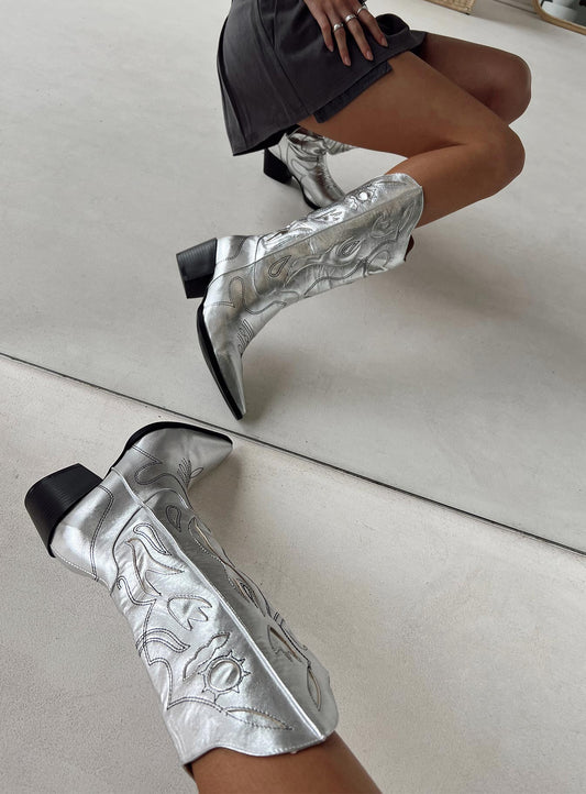 Rosewood Boots Silver