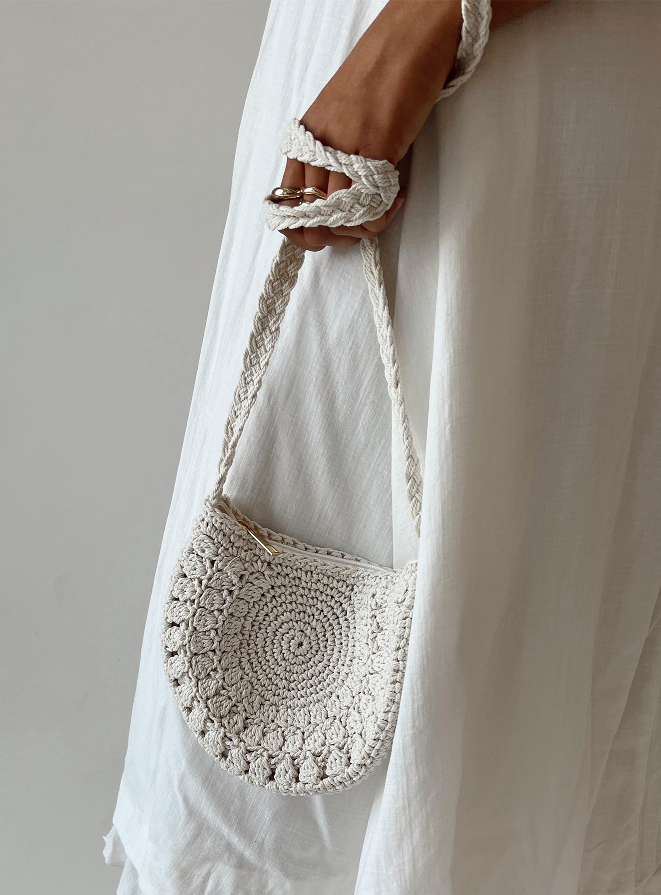 Tati Crochet Bag Cream