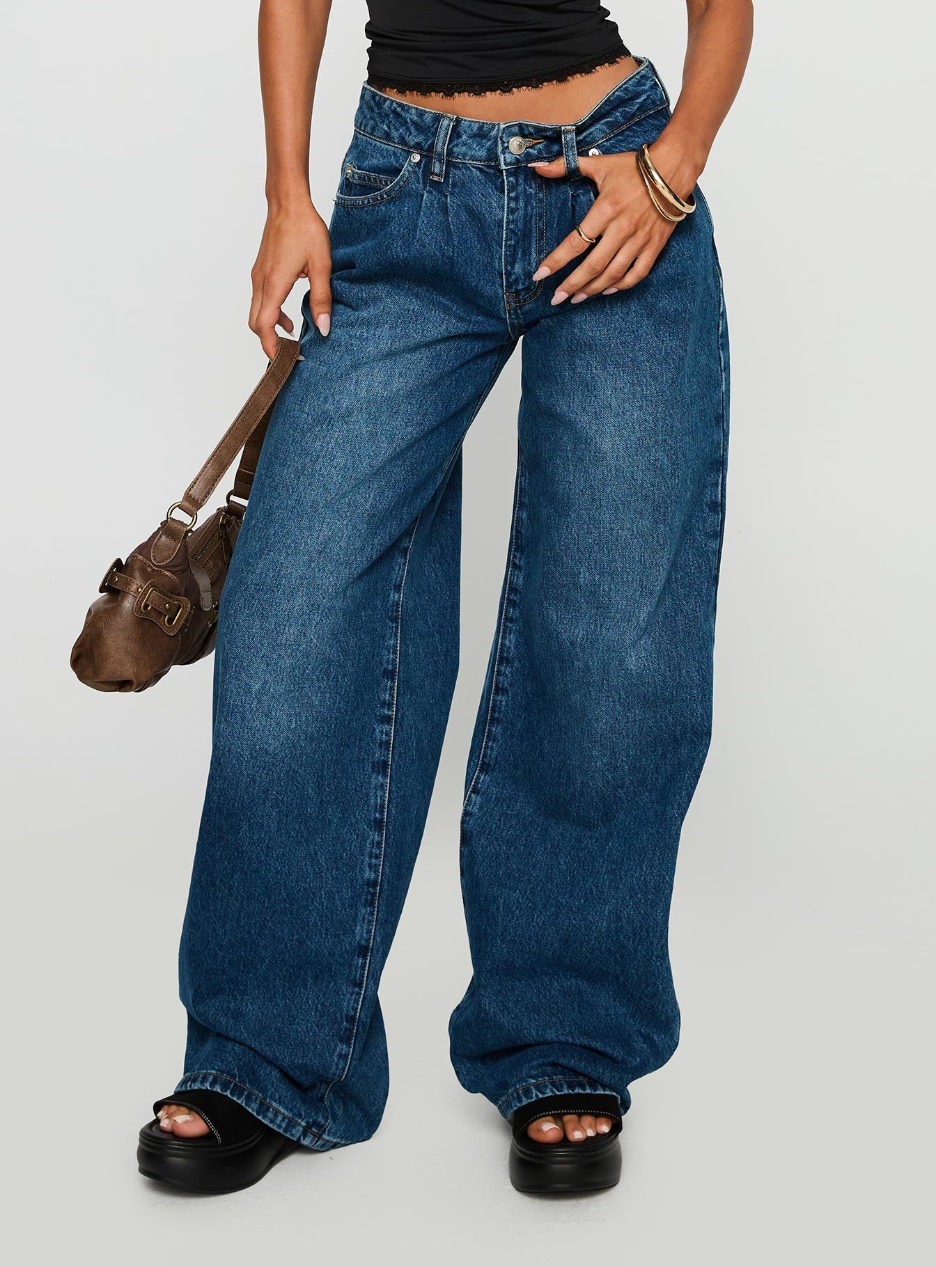 Duster Oversized Jeans Dark Wash
