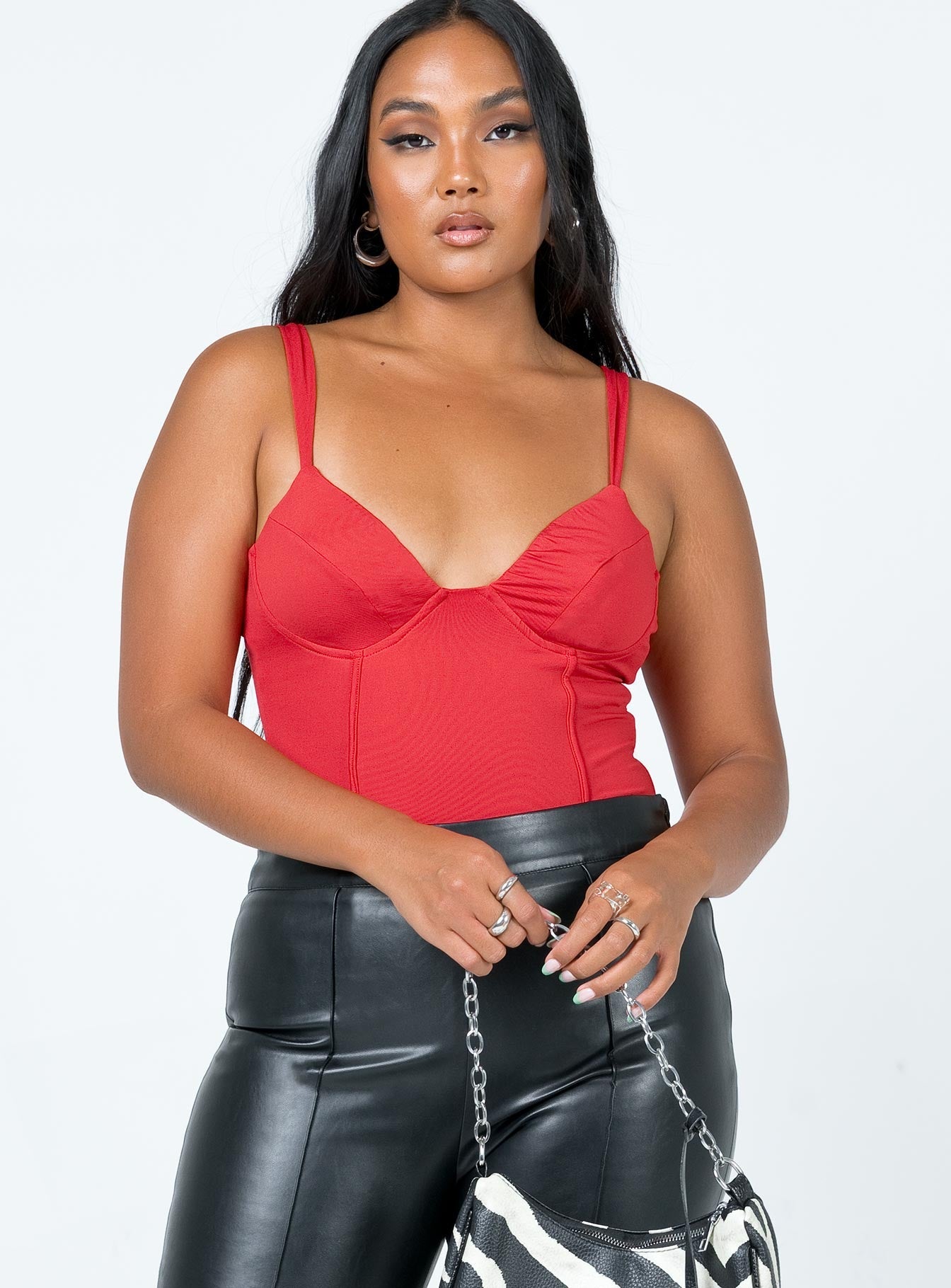 Peyton Bodysuit Red