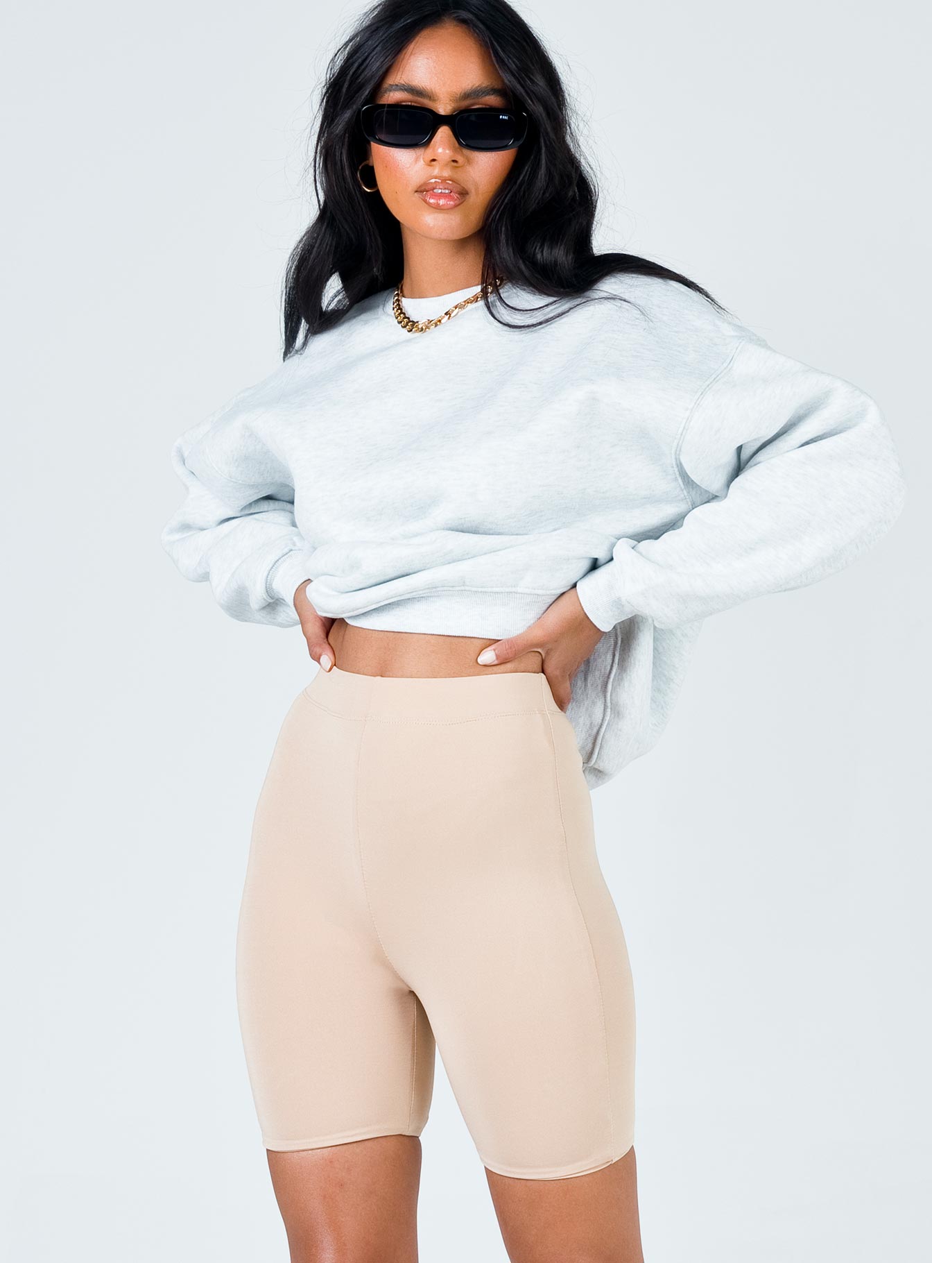 Biker Short Beige