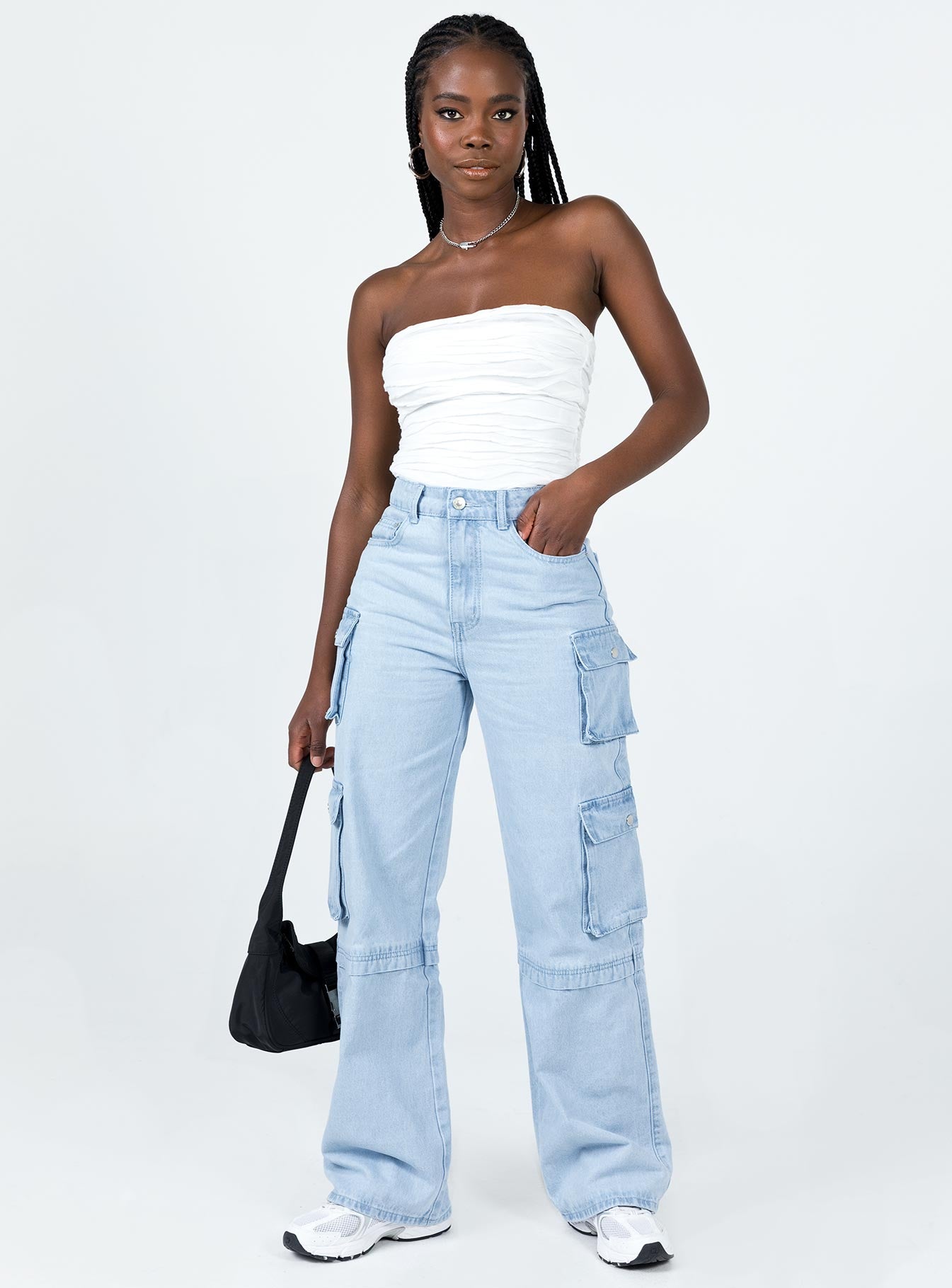 Cecile Strapless Top White