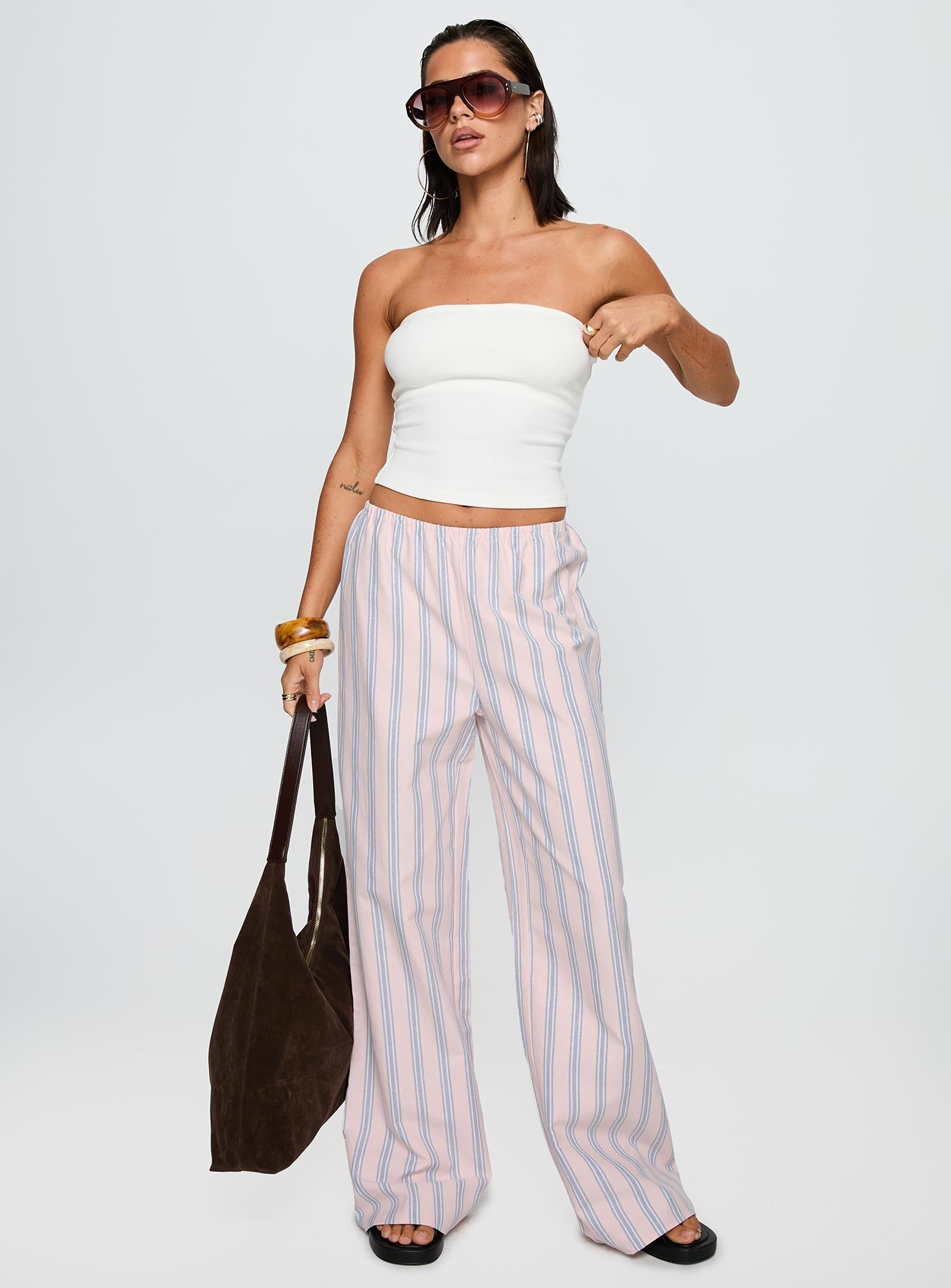 Limestone Pants Pink Multi