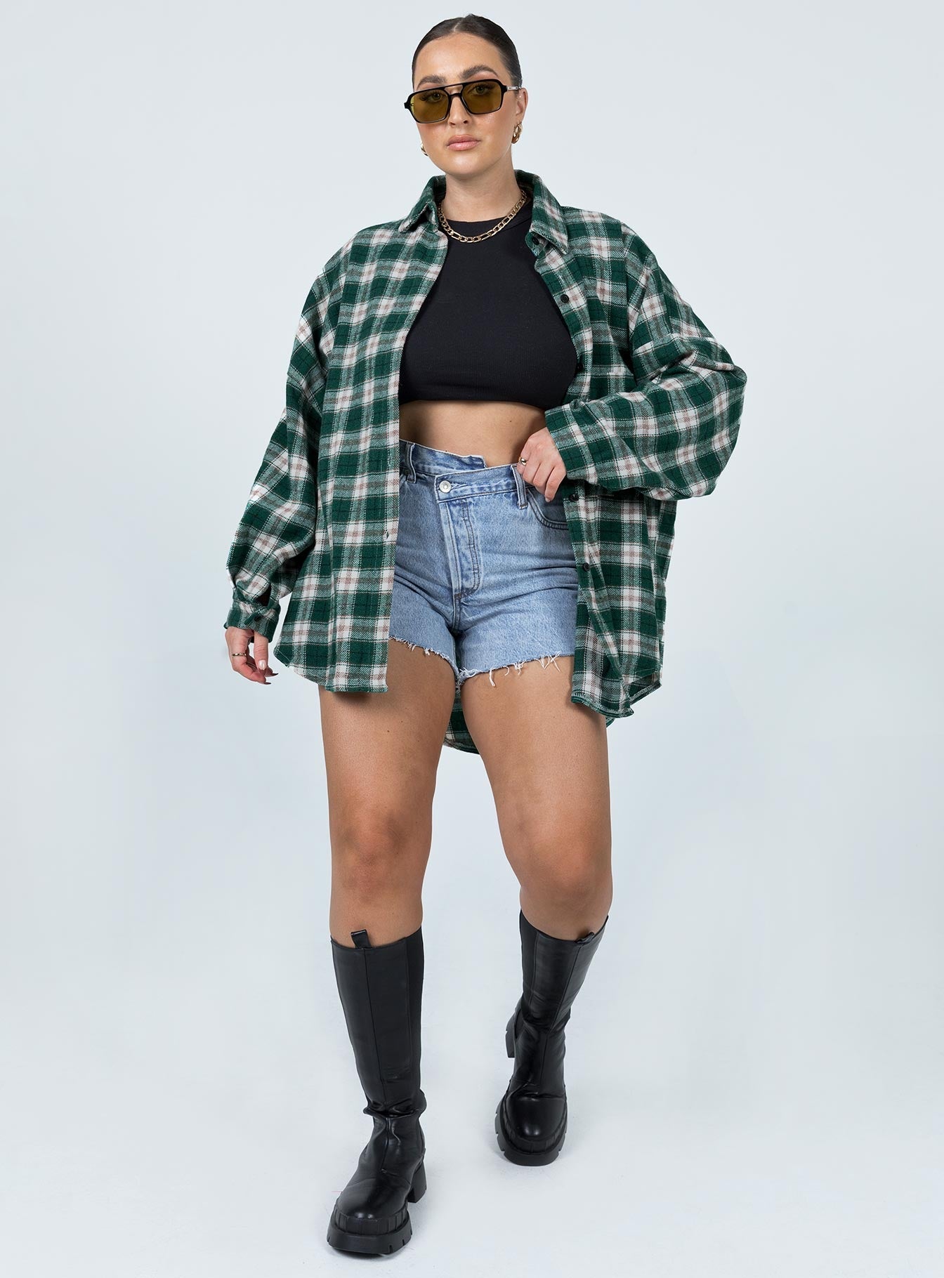 Ken Checkered Shirt Green