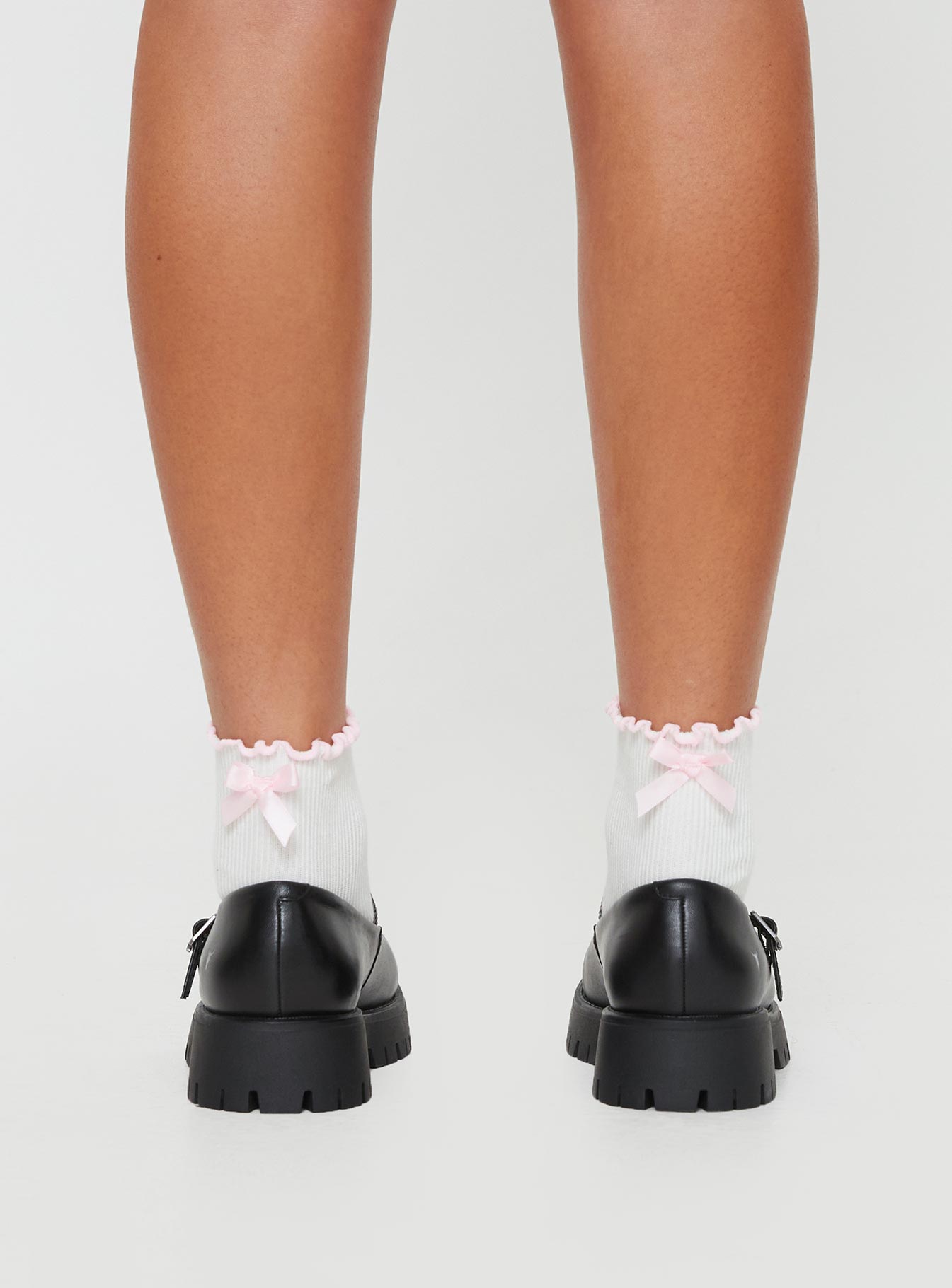Windsor Smith Timeless Mary Jane Flats Black