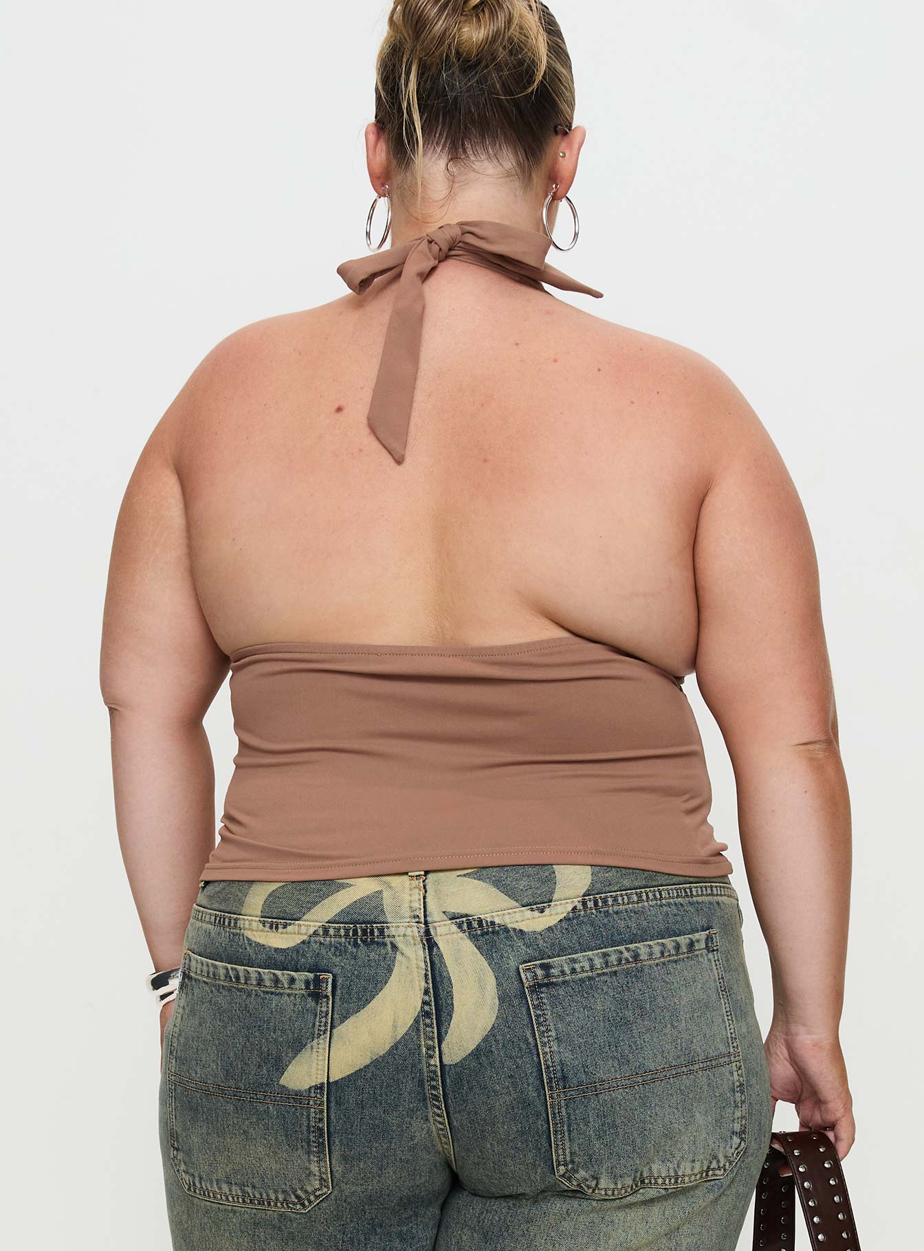 Whimsy Halter Top Chocolate Curve