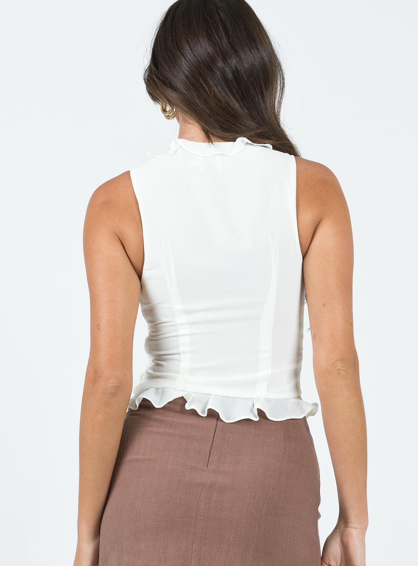 Elvie Top White