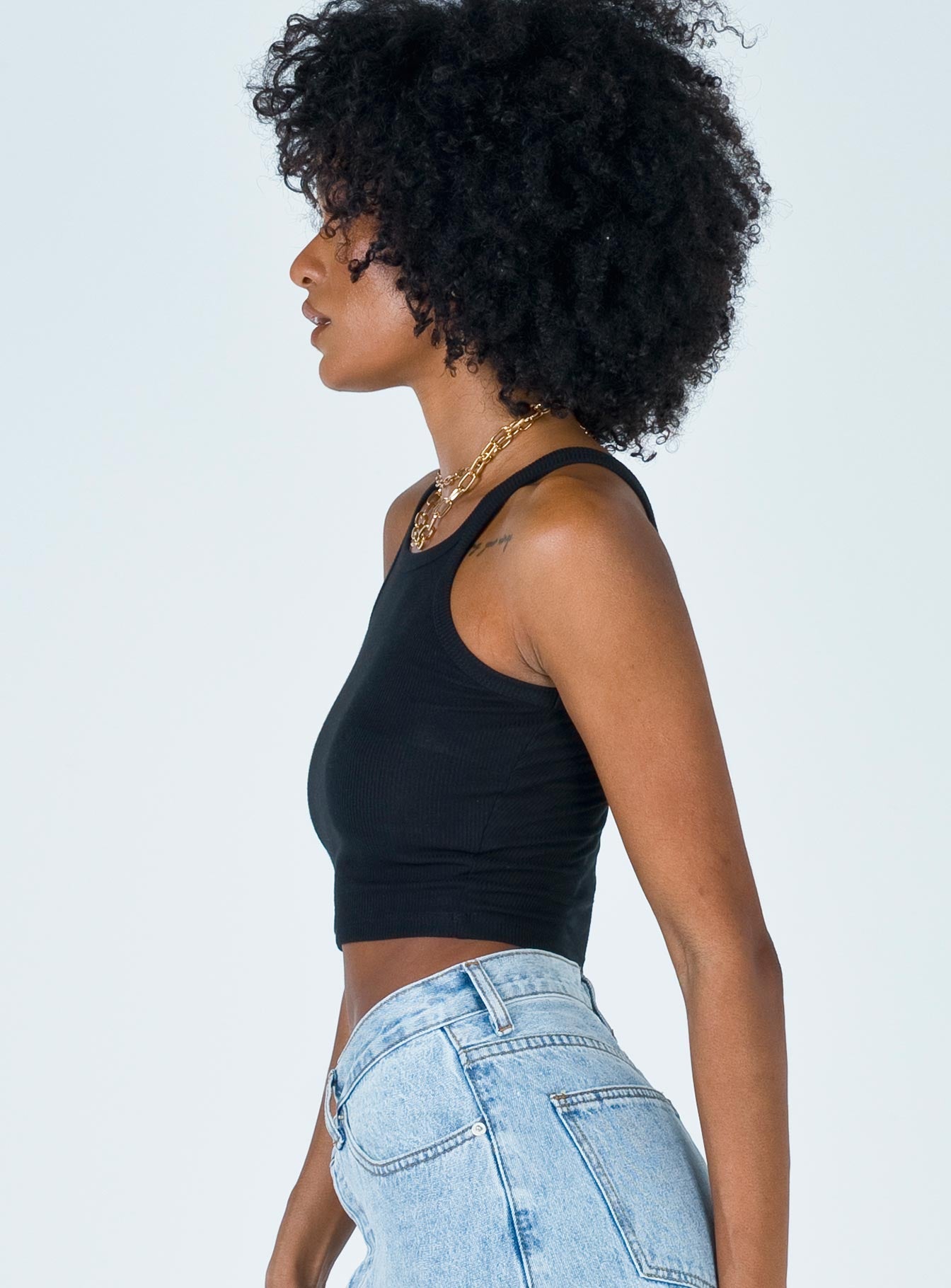 Wild Eyes Tank Top Black
