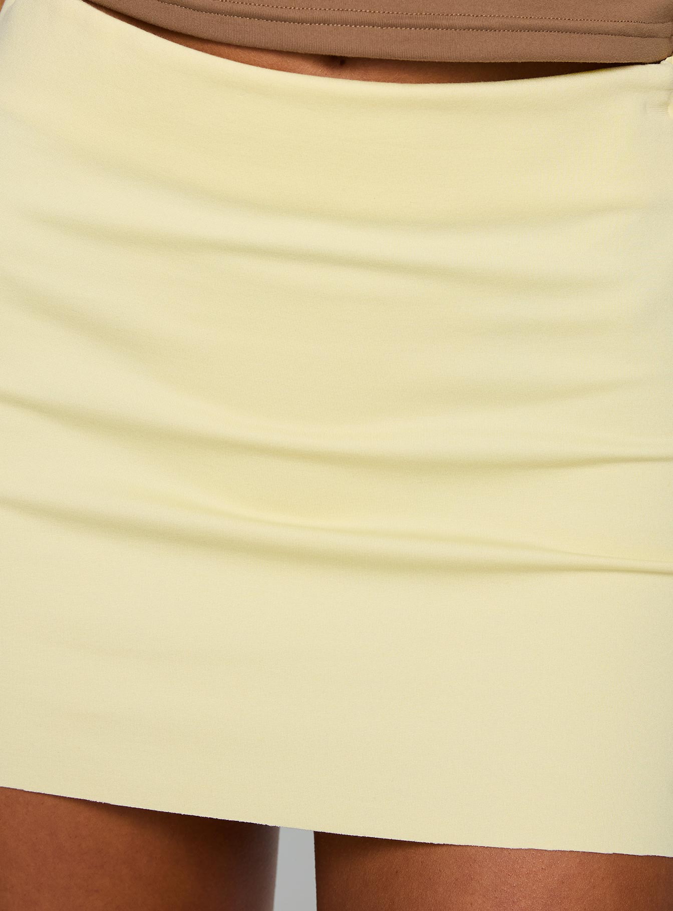 Karley Low Waist Mini Skirt Lemon