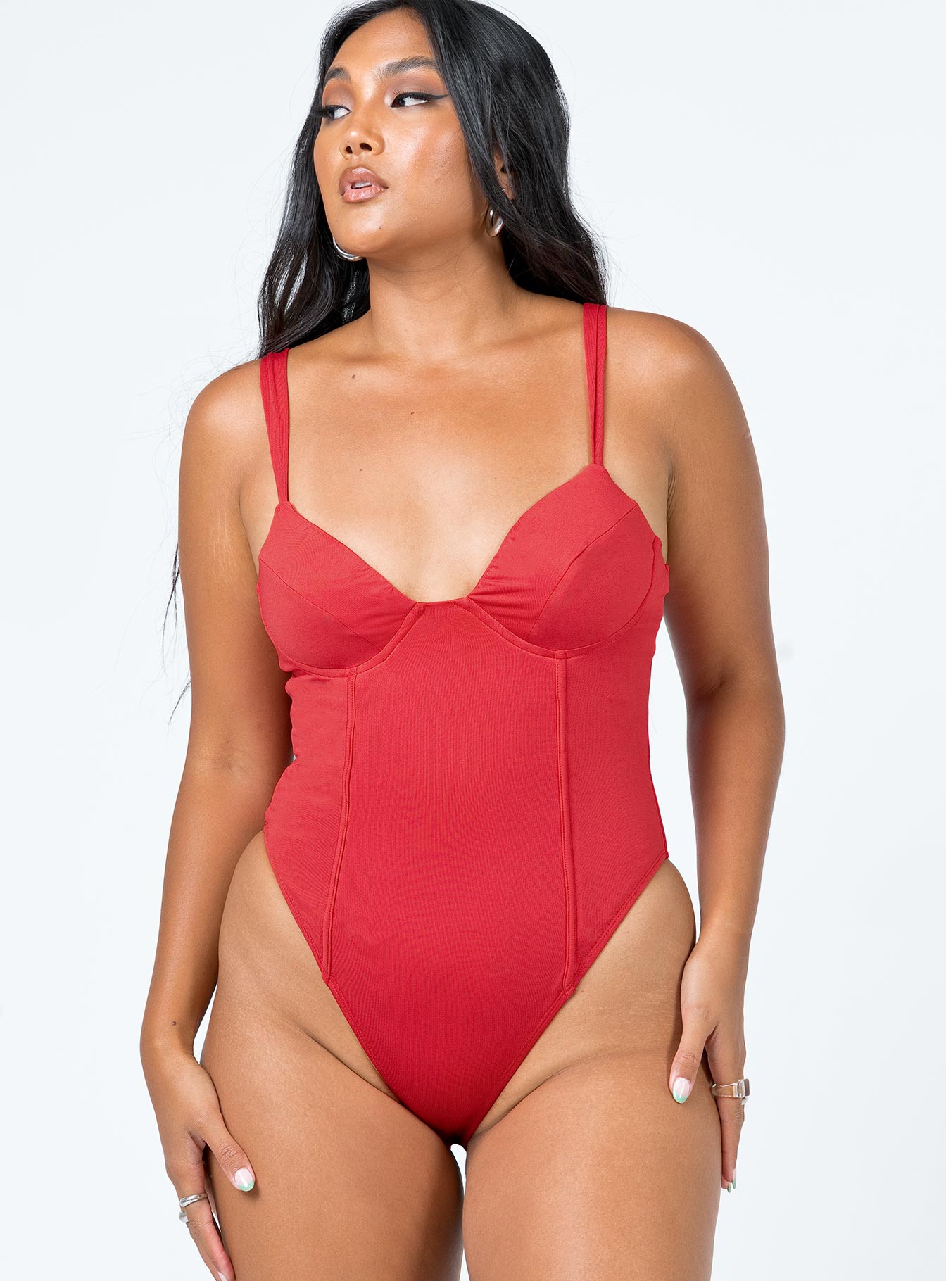 Peyton Bodysuit Red
